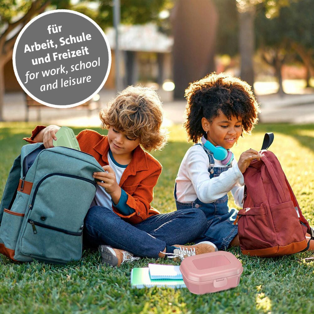 WESTMARK Lunchbox 3 Stk., Brotdosen/Snackboxen, mit Klick-Verschluss, Höhe: ca. 3,7 cm, PP, BPA-frei