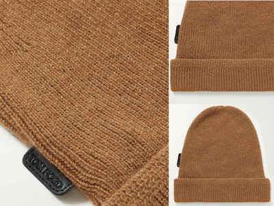 Tom Ford Baseball Cap TOM FORD Iconic Ribbed Knit 100% Cashmere Beanie Hat Mütze Fashion Hut