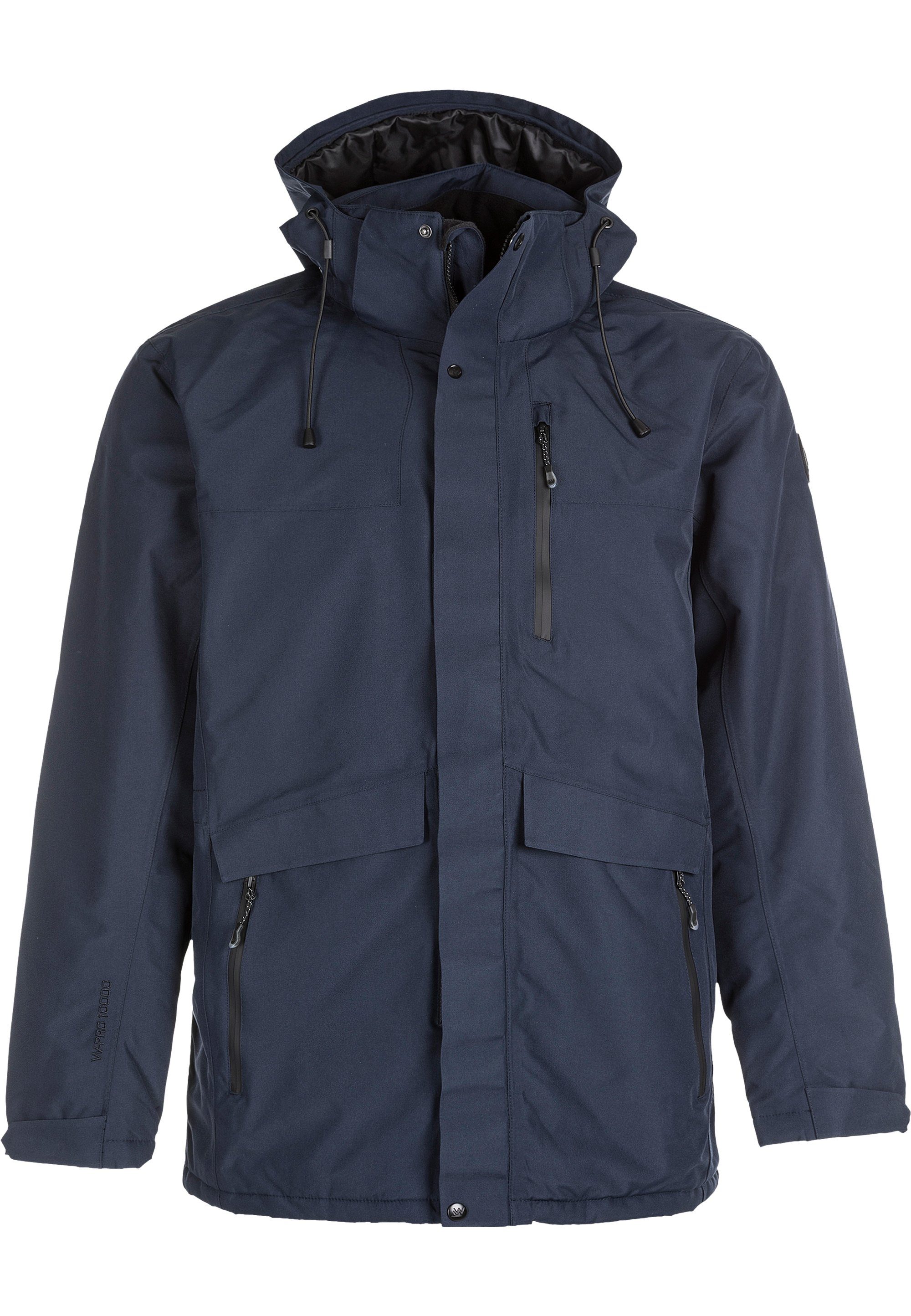 blau WHISTLER Parka Langschnitt Buron komfortablem mit