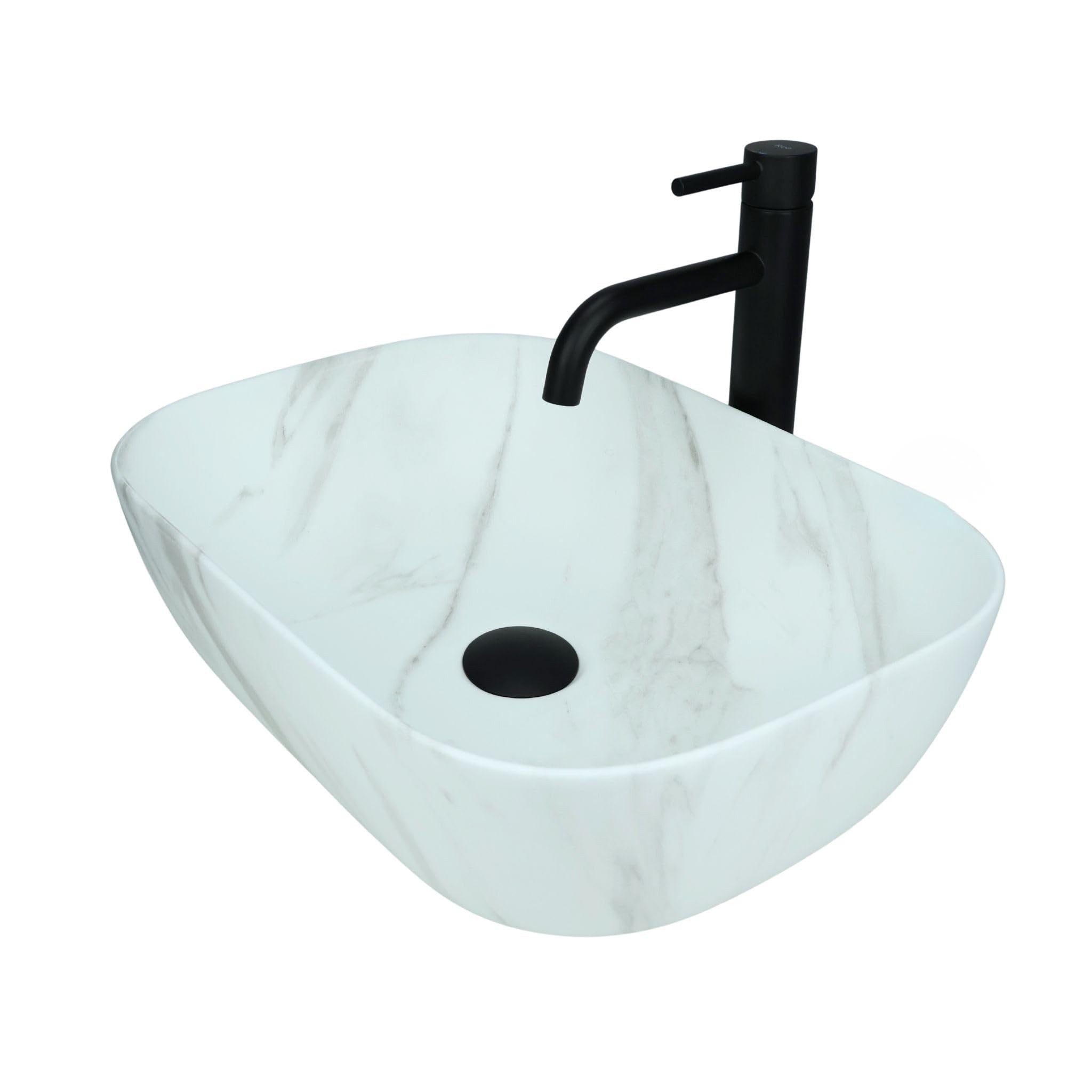 GTM Design Aufsatzwaschbecken BELINDA Modern Waschbeckenm Oval