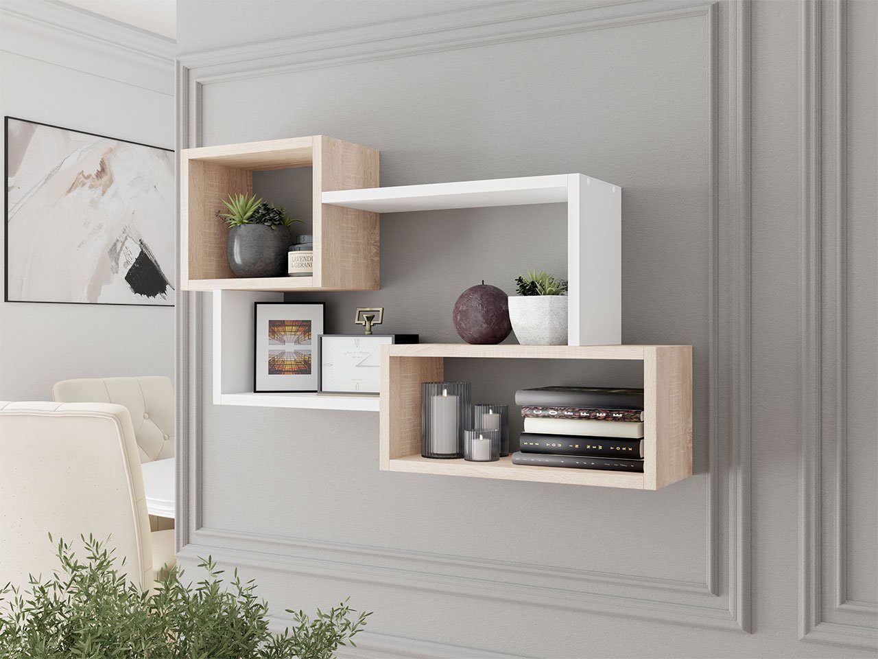 MIRJAN24 Wandregal Trio 005, 87x18x54 cm günstig online kaufen