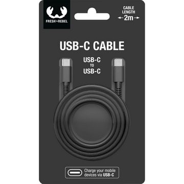 Fresh´n Rebel USB-C - USB-C Kabel "Fabriq", 2m Smartphone-Kabel, USB Typ C, (200 cm)