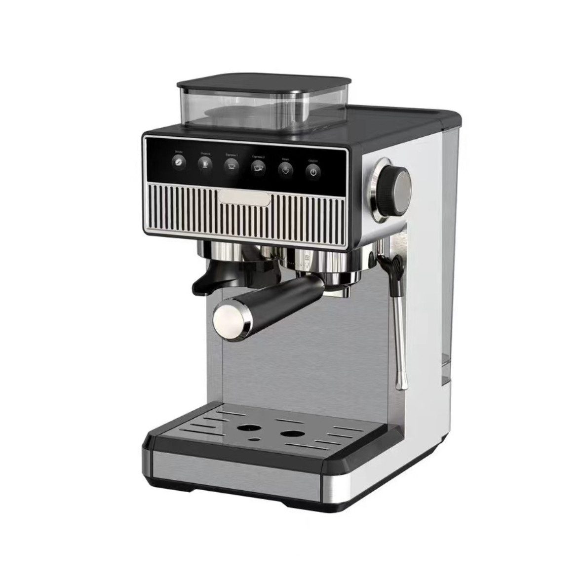 KUPU Espressomaschine, Edelstahlfilter, Mahlwerk & Touch-Bedienung für dein Zuhause