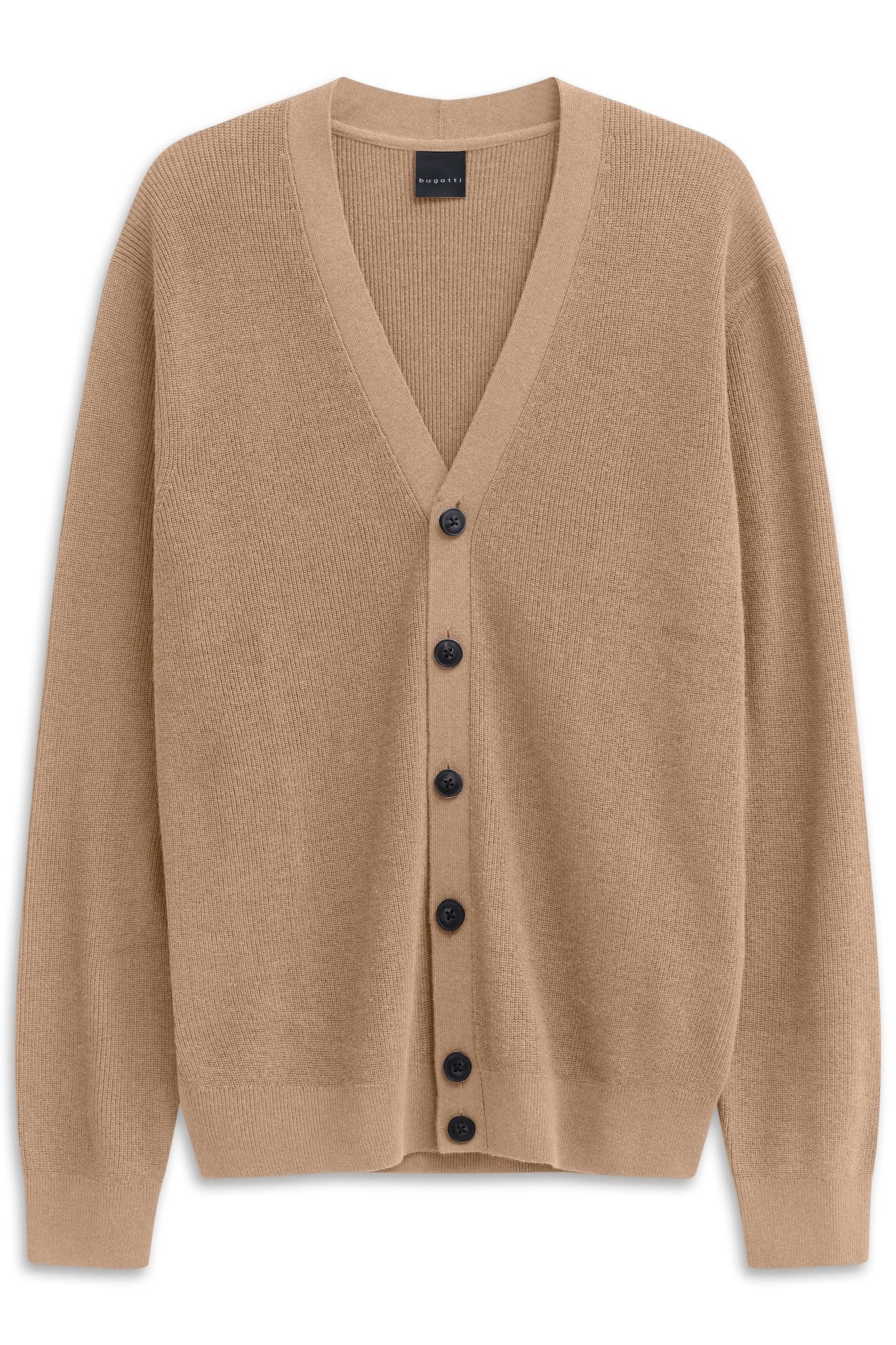 bugatti Cardigan Regular Fit mit V-Ausschnitt günstig online kaufen