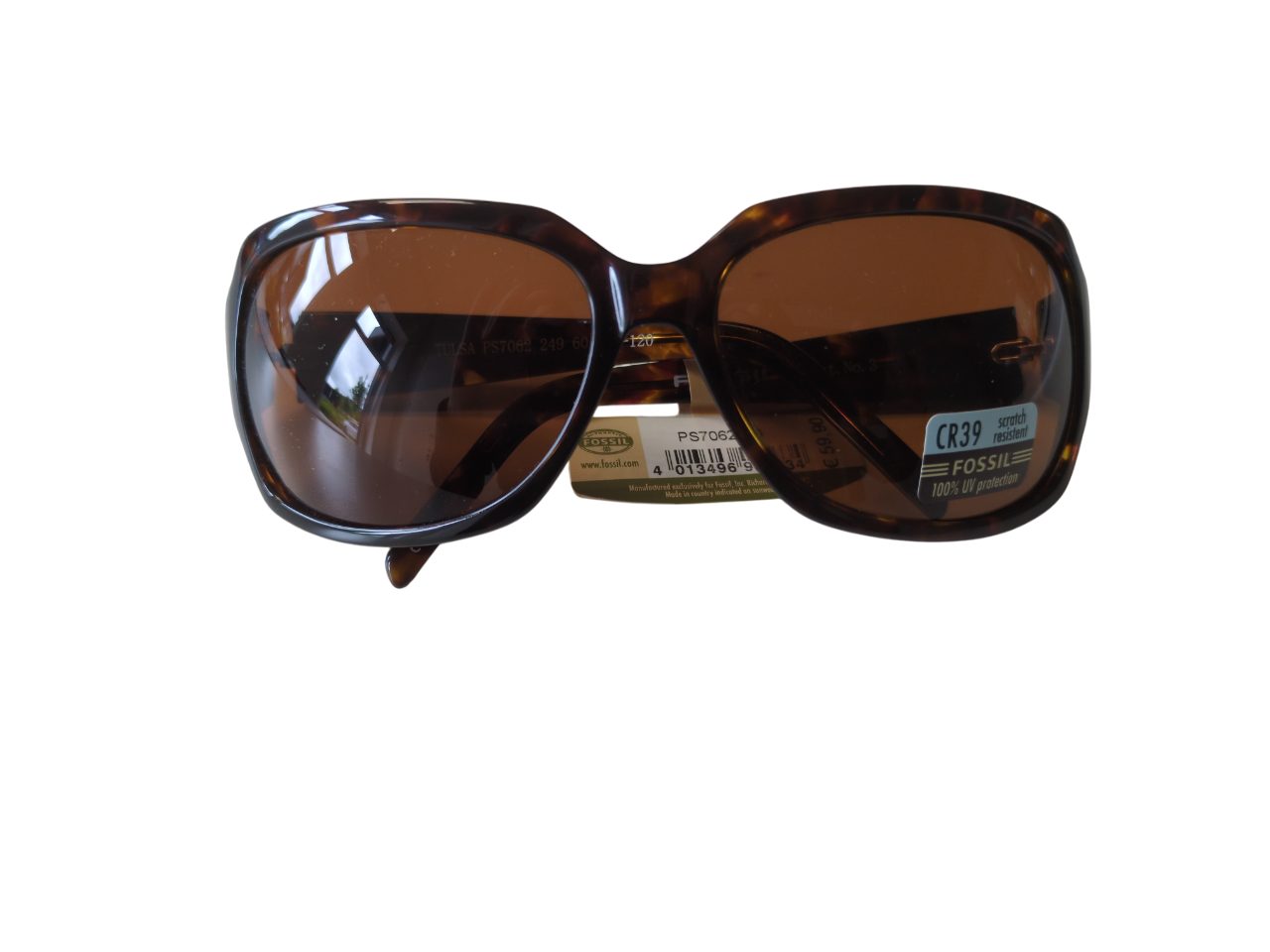 Fossil Sonnenbrille Kunststoff Braun 60/16/120 - günstig online kaufen