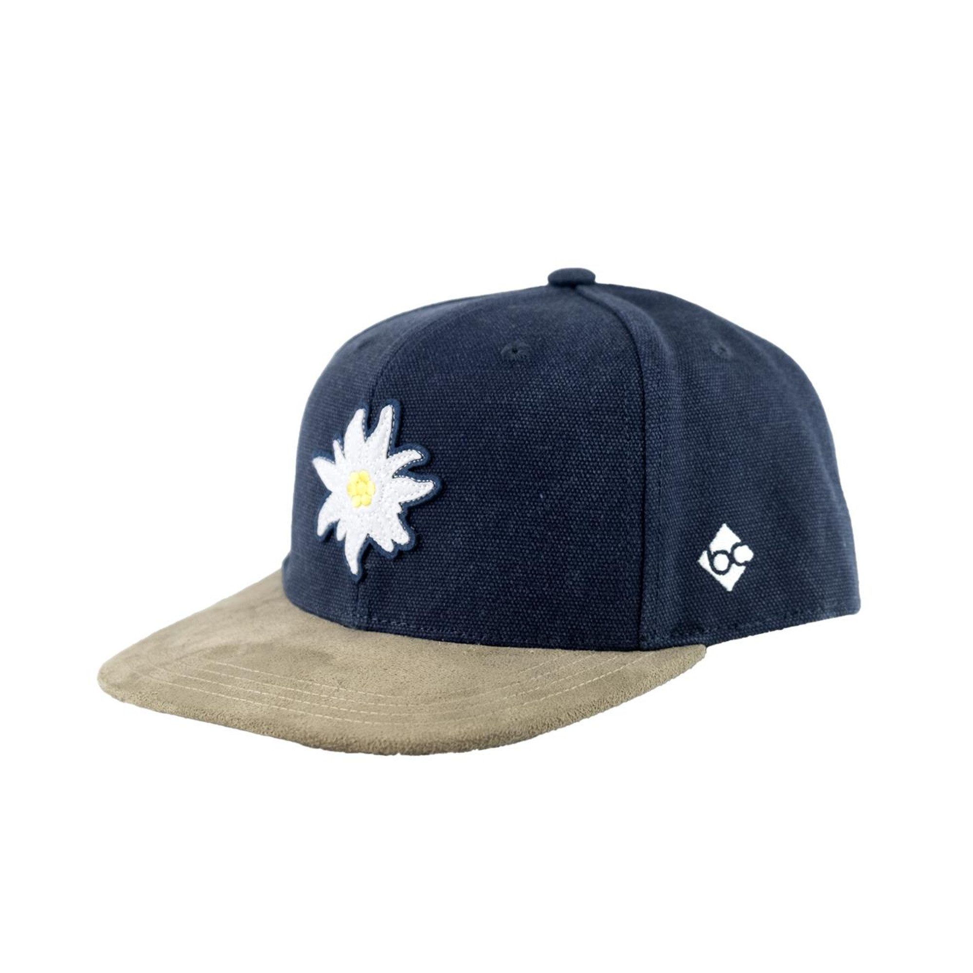 Edelweiß Filzpatch Dunkelblau