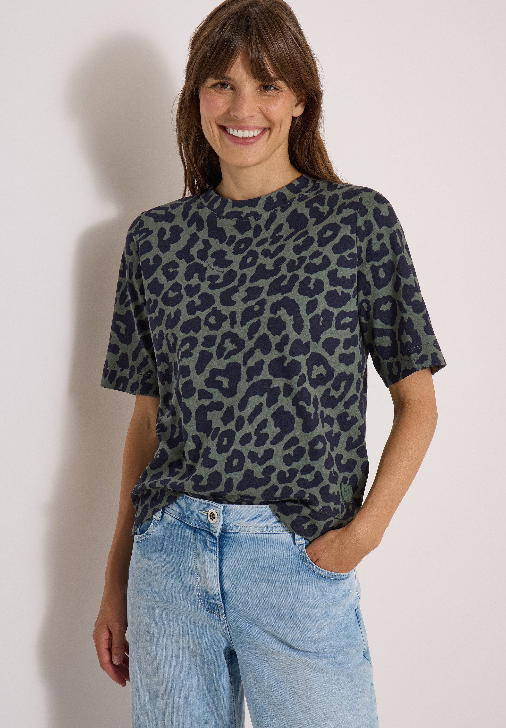 CECIL Print-Shirt aus reiner Baumwolle