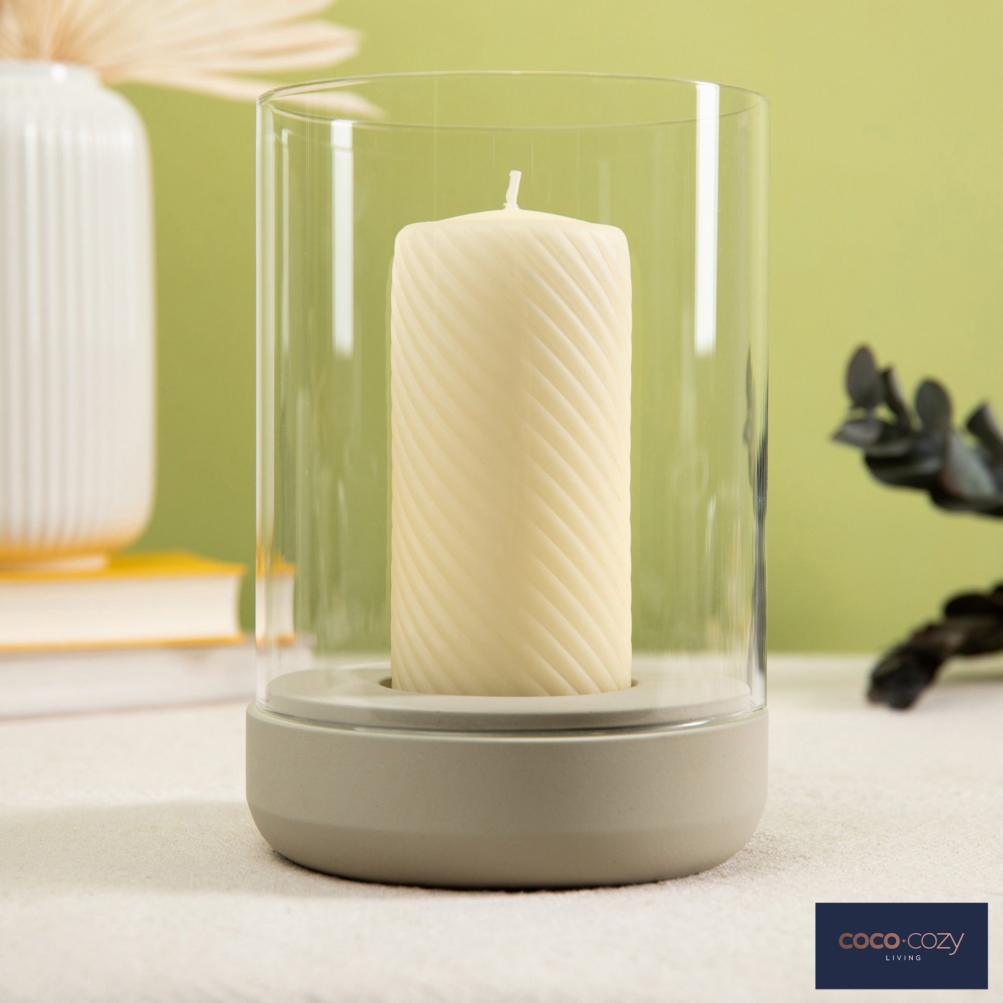 coco+cozy Stumpenkerze Stumpenkerzen Carla - ivory, günstig online kaufen