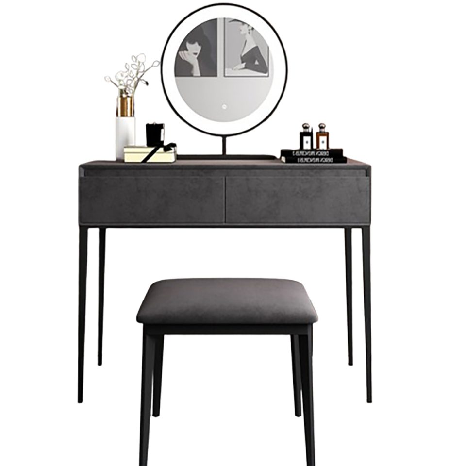 Xlmoebel Schminktisch Designer Kosmetiktisch mit Schubladen in Grau (1-St., Schminktisch), Hergestellt in Europa