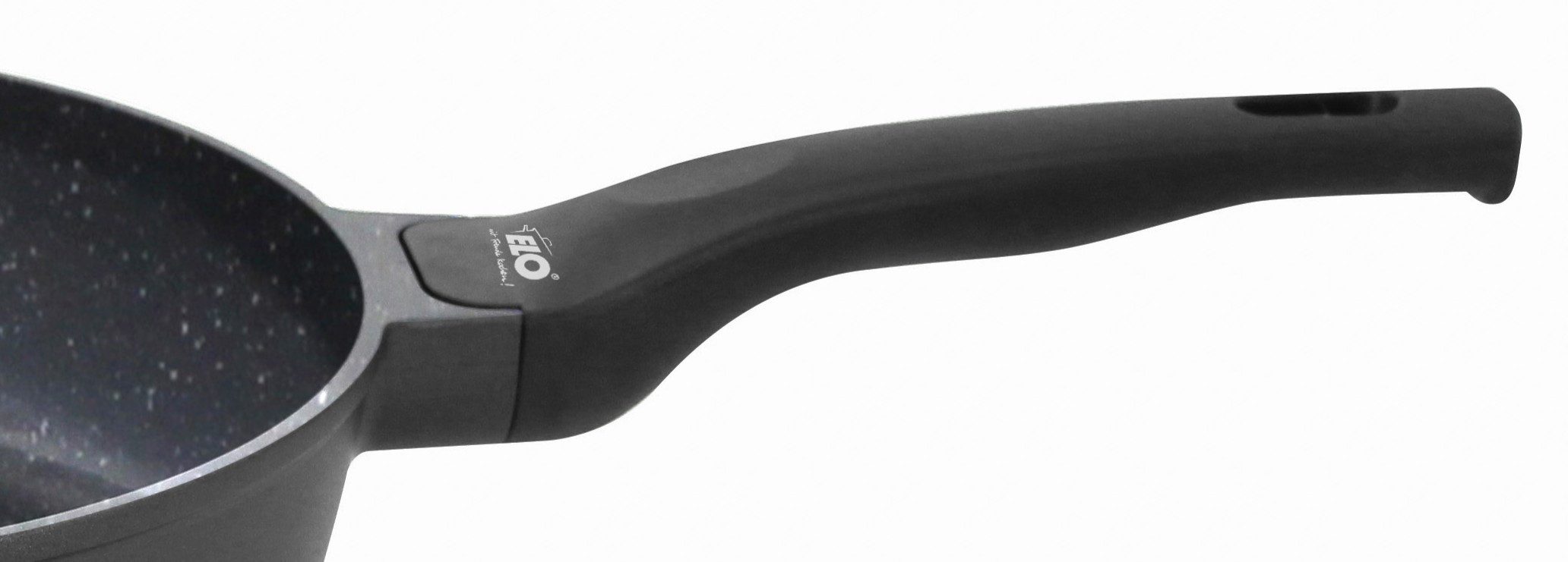 Elo Schmorpfanne Siloncast Pfanne mit Gegengriff, Aluminiumguss (1-tlg), antihaftbeschichtet, hitzeisolierender Stiel, Gegengriff