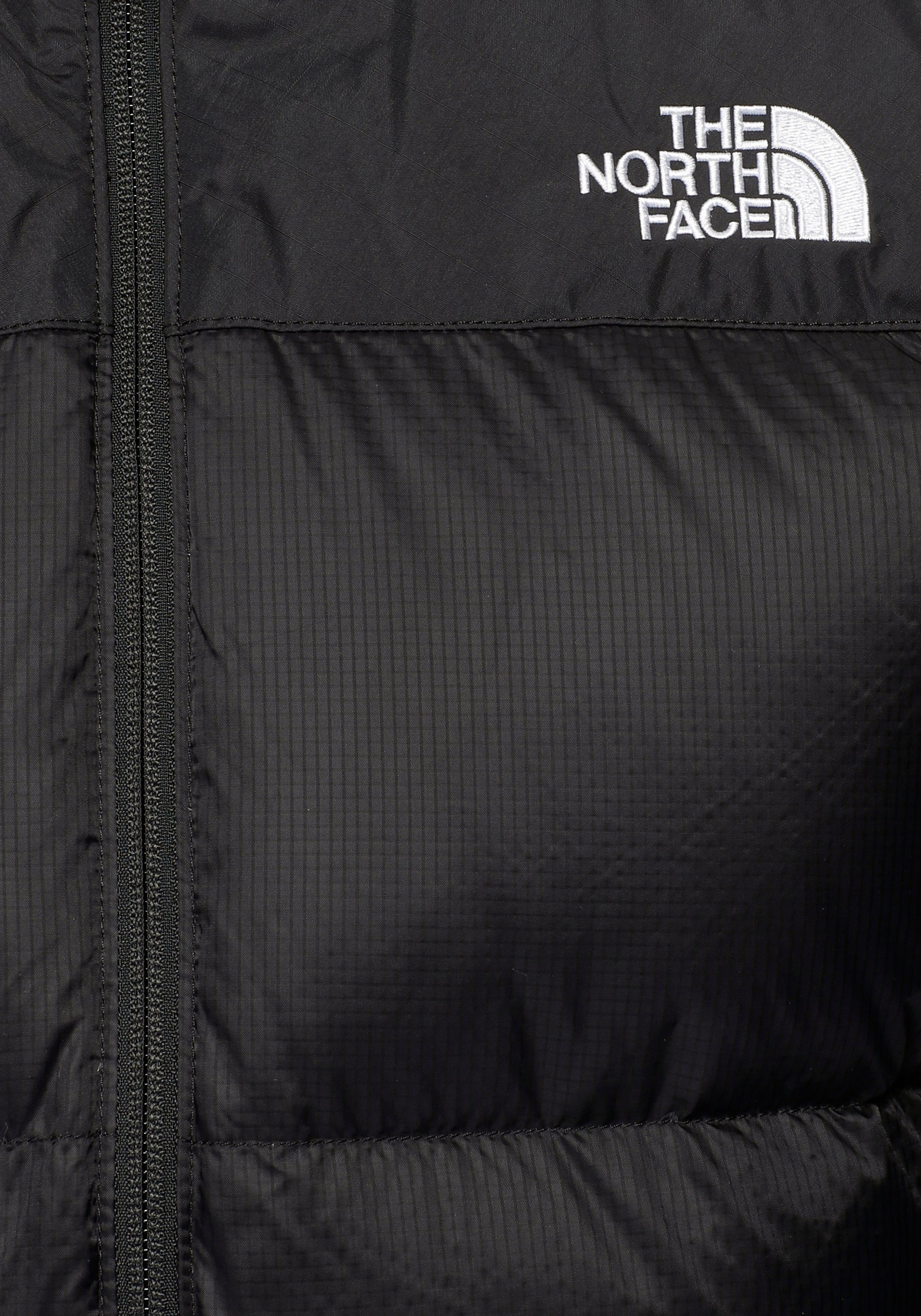The North Face Daunenjacke mit Kapuze und hochschließendem Kragen, winddicht und wasserabweisend