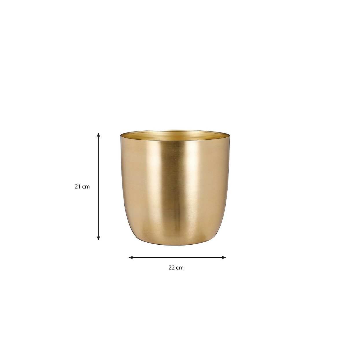 Mica Decorations Blumentopf Mica Decorations Alano Topf gold - h21xd22cm