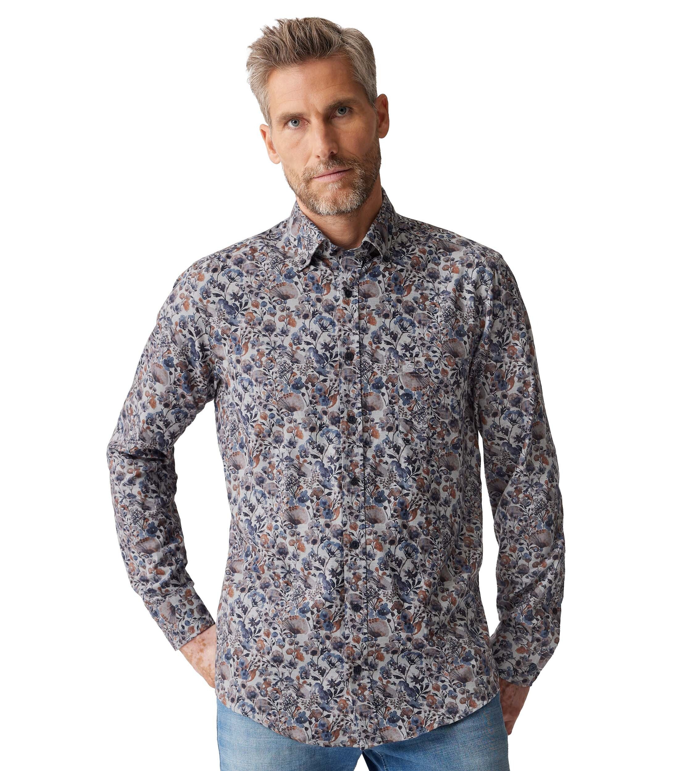 Langarmhemd CASAMODA Freizeithemd Print