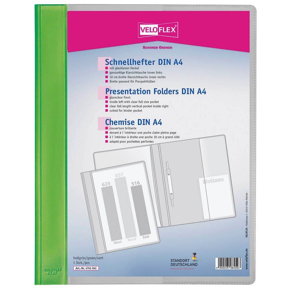 VELOFLEX Organisationsmappe VELOFLEX 47410 Папка A4 VELOFORM® - hellgr