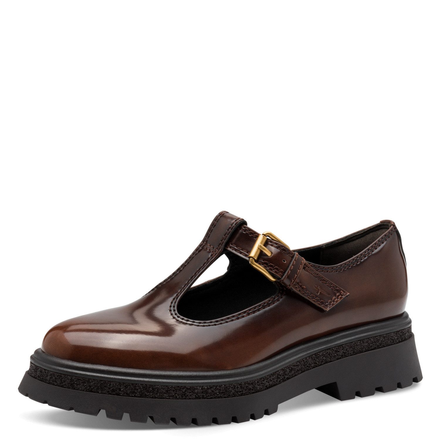 Tamaris Slipper Chunky-Slipper, T-Spangen, Loafer, in veganer Verarbeitung