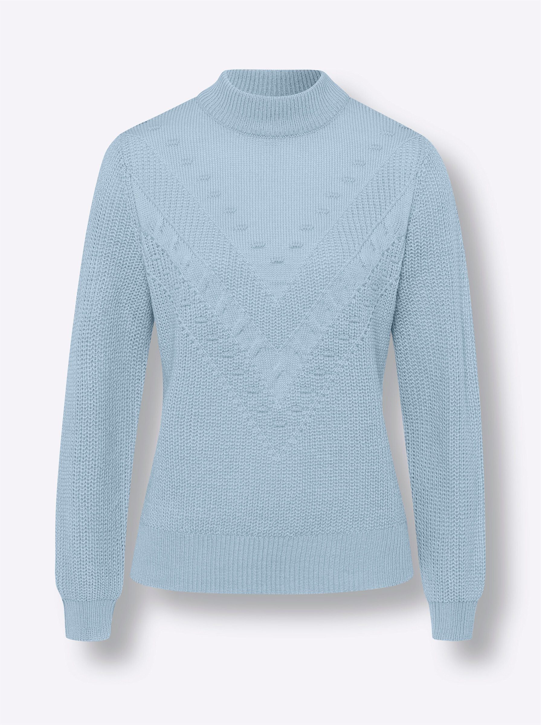 Strickpullover Langarm-Pullover Langarm Rippoptik