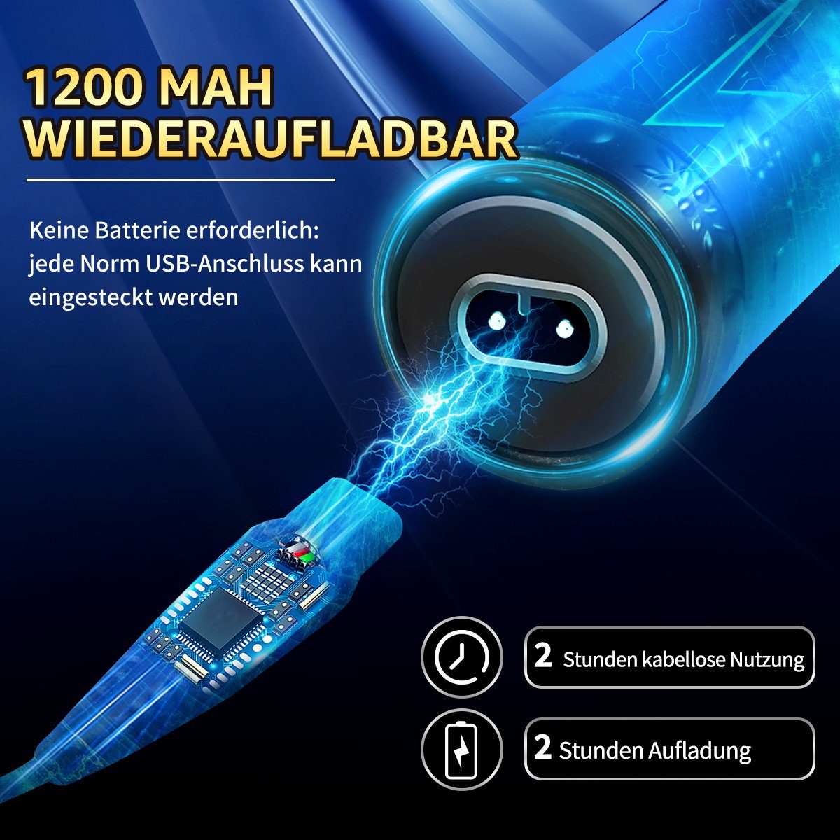 und Haircut Bartschneider Haarschneider Haar- Elektrischer Haarschneidemaschine, 1200mAh, Display, Silber LCD 7Magic Profi