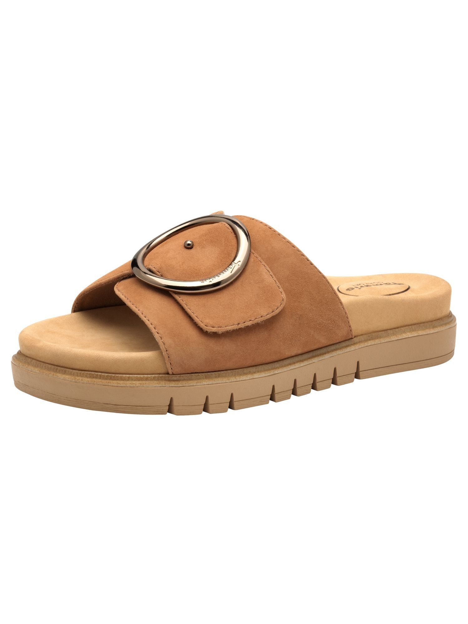 Tamaris WIDE FIT MultiAdjustable, comfortFit aus Leder Pantolette MultiAdjustable