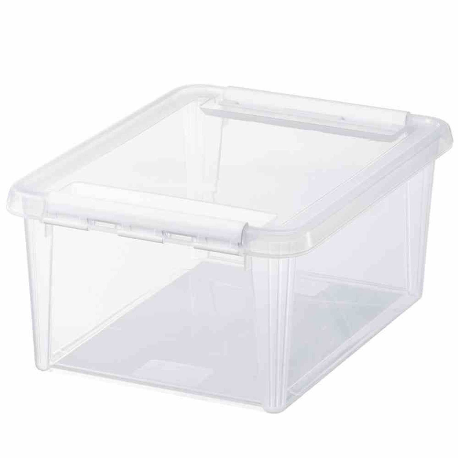 Orthex Aufbewahrungsbox Clipbox transparent flach 14 l SmartStore Home 15