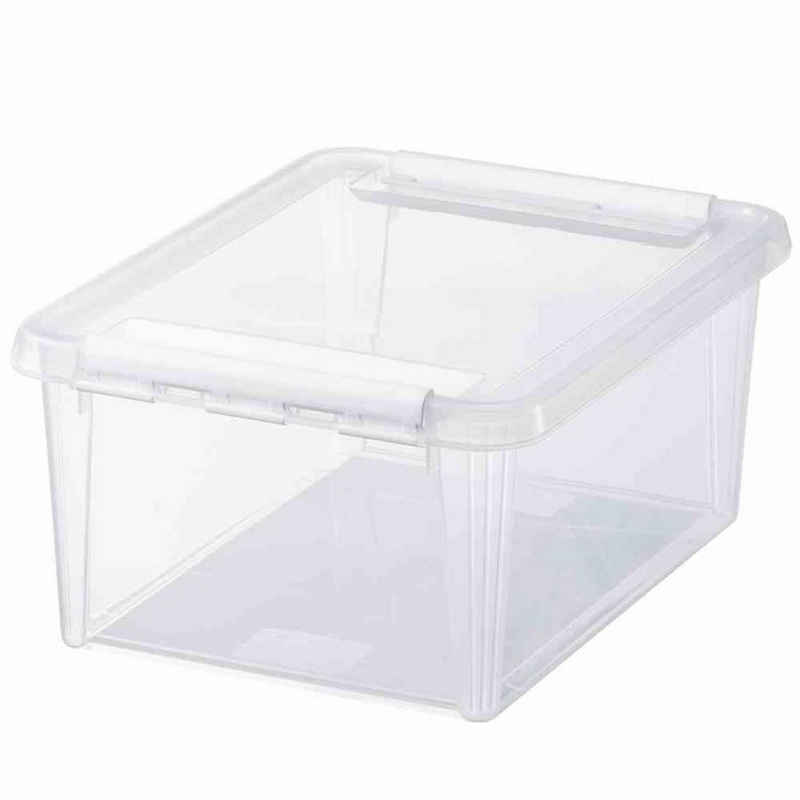 Orthex Aufbewahrungsbox Clipbox transparent flach 14 l SmartStore Home 15