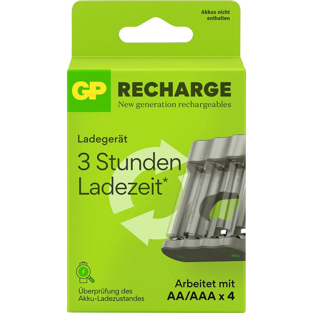 Gp GP Akku Ladegerät USB Rundzellen-Ladegerät Mignon (AA), Micro (AAA) Rundzellen-Lader