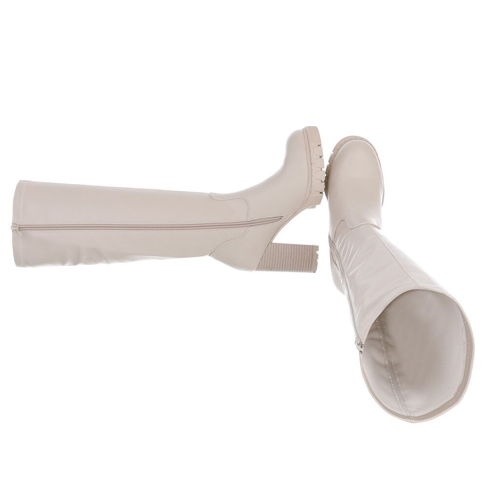 Ital-Design Elegante hohe Stiefel mit Blockabsatz für Damen High-Heel-Stief günstig online kaufen