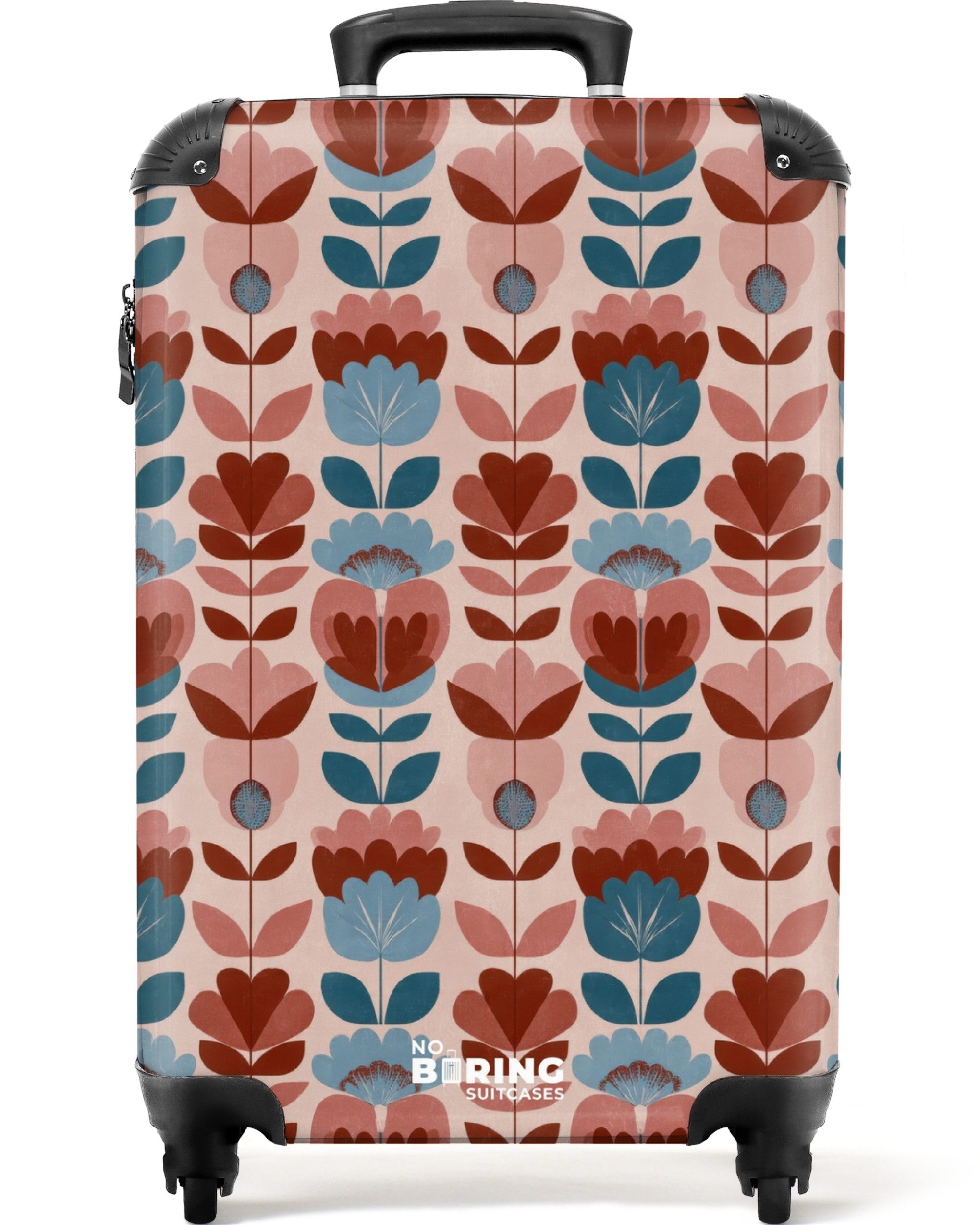 NoBoringSuitcases.com© Hartschalen-Trolley Vintage - Motiv - Farbenfroh 55x35x20cm, Handgepäck Koffer & Trolleys, Luggage, Reisekoffer Frauen