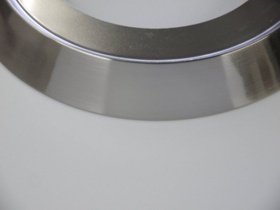 niermann Deckenleuchte Opal matt, Dekorring Nickel matt, 45 cm, HF Sensor,  LED, LED wechselbar, Warmweiß