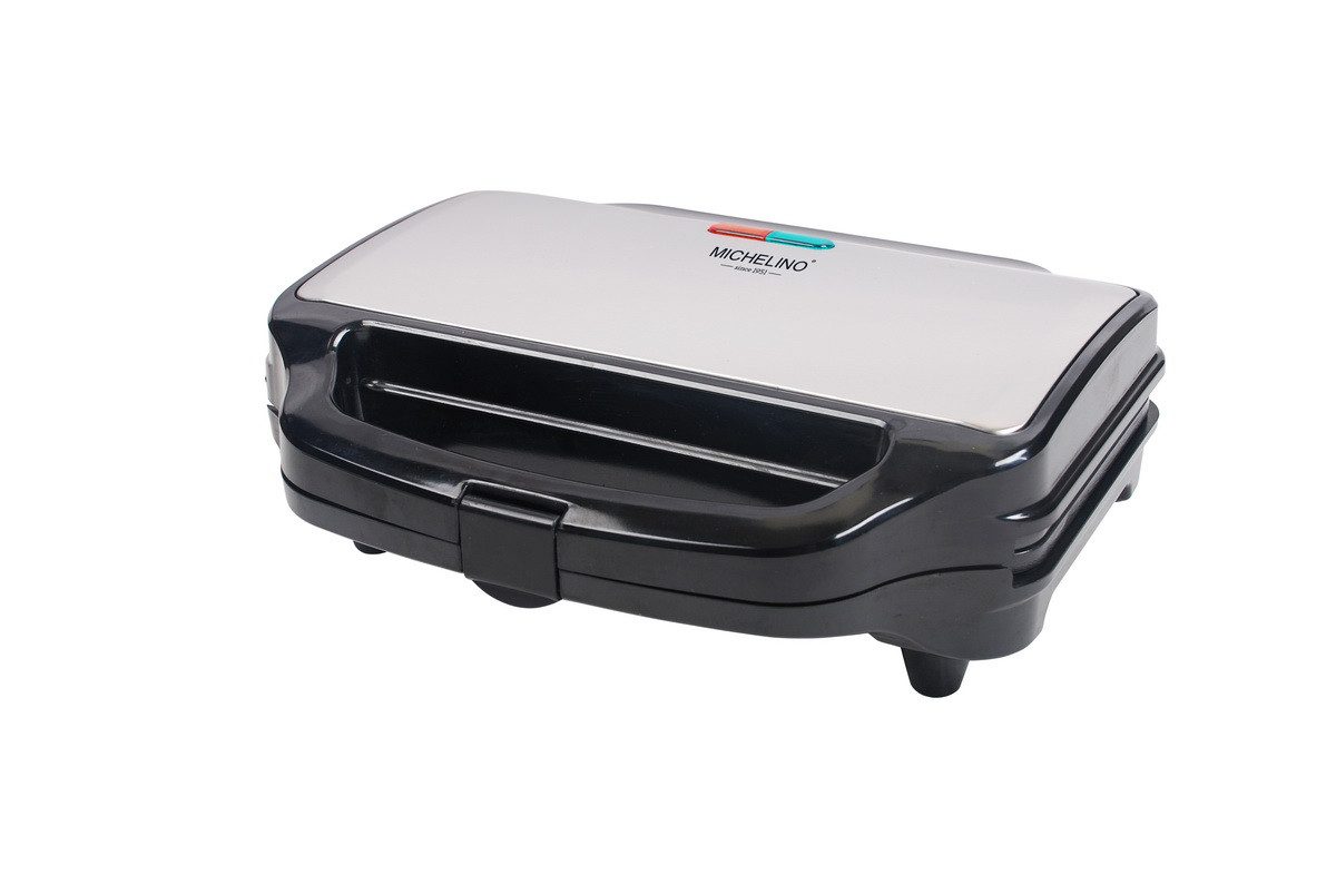 Michelino Sandwichmaker XXL Sandwich-Toaster Sandwichautomat Toast-Maker, 900,00 W, für Scheiben bis zu 14 x 14 cm