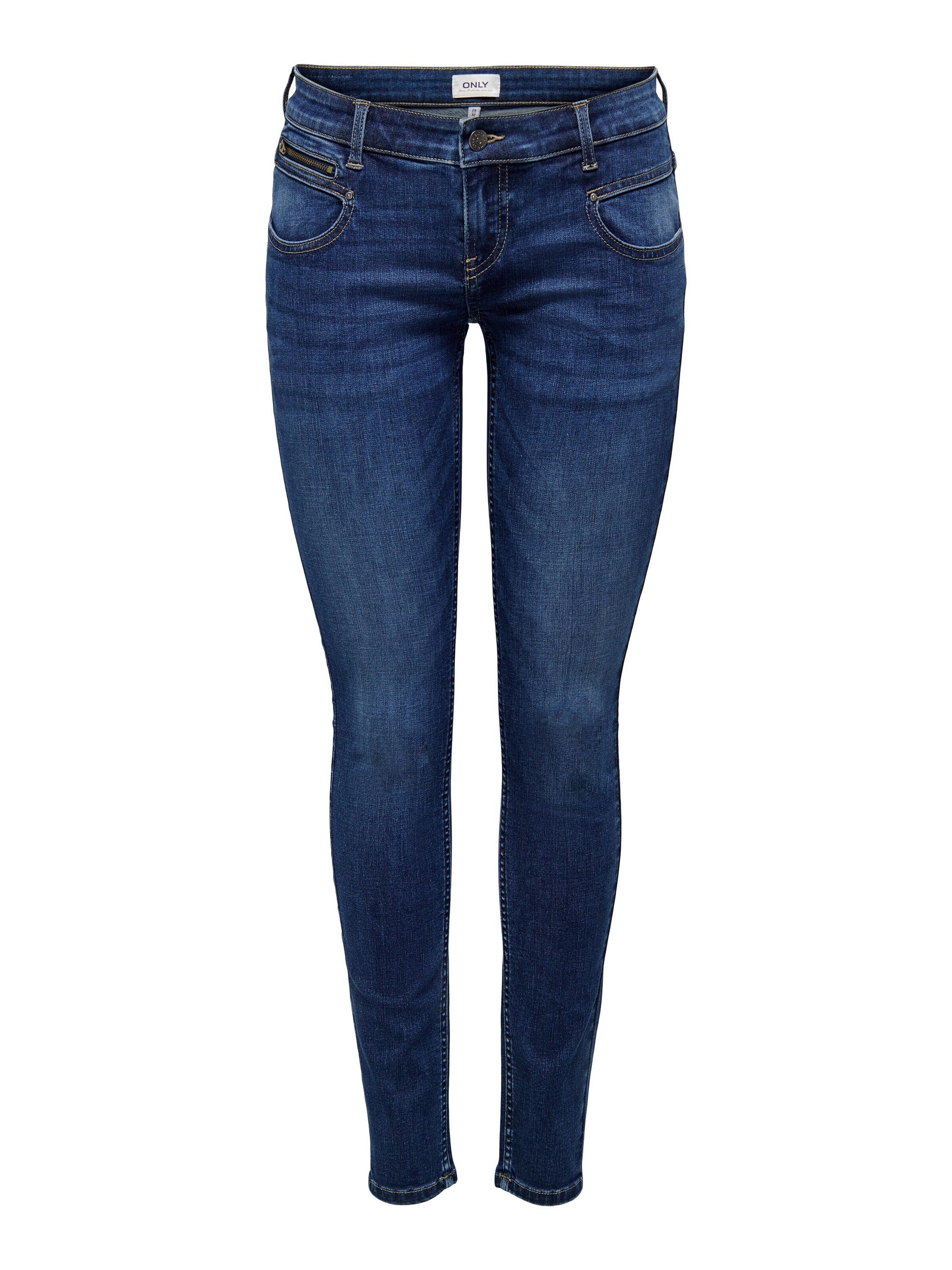 ONLY 7/8-Jeans CORAL (1-tlg) Plain/ohne Details