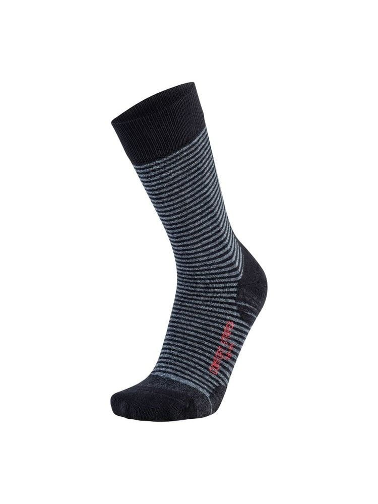 Socken Tagessocke Crew Athlesyon Comfort Stripes schwarz/anthrazitgrau