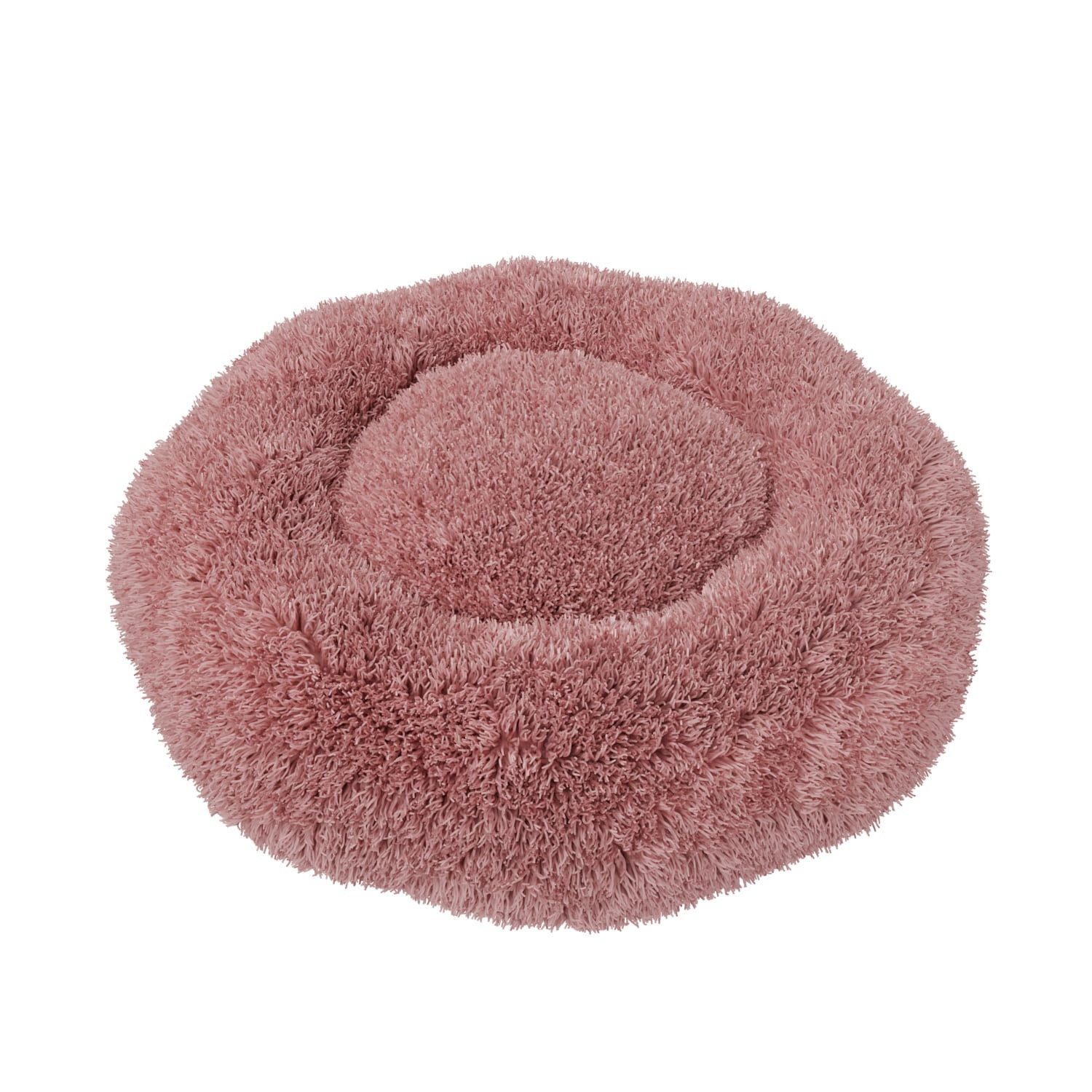BENNO Tierbett Hundebett BALU Donutform 50x50x16 cm, waschbar, rutschfest, Polyester, Hundebett BALU 50 cm – rundes Kuschelbett, waschbar, rutschfest