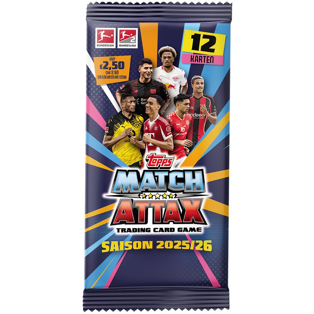 Topps Sammelkarte Topps Match Attax Bundesliga 2025/26 - 1 Display (36 Booster)