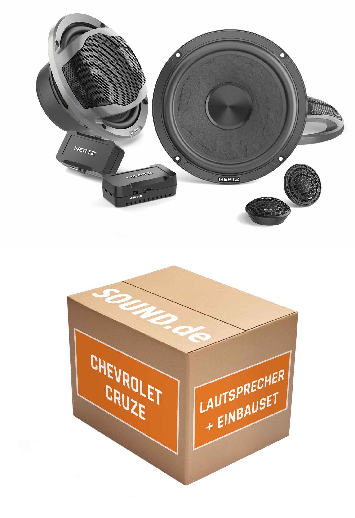 JUST SOUND best choice for caraudio Lautsprecher Boxen Einbauset Hertz CK 165L Cevrolet Cruze J300 Auto-Lautsprecher (100 W)