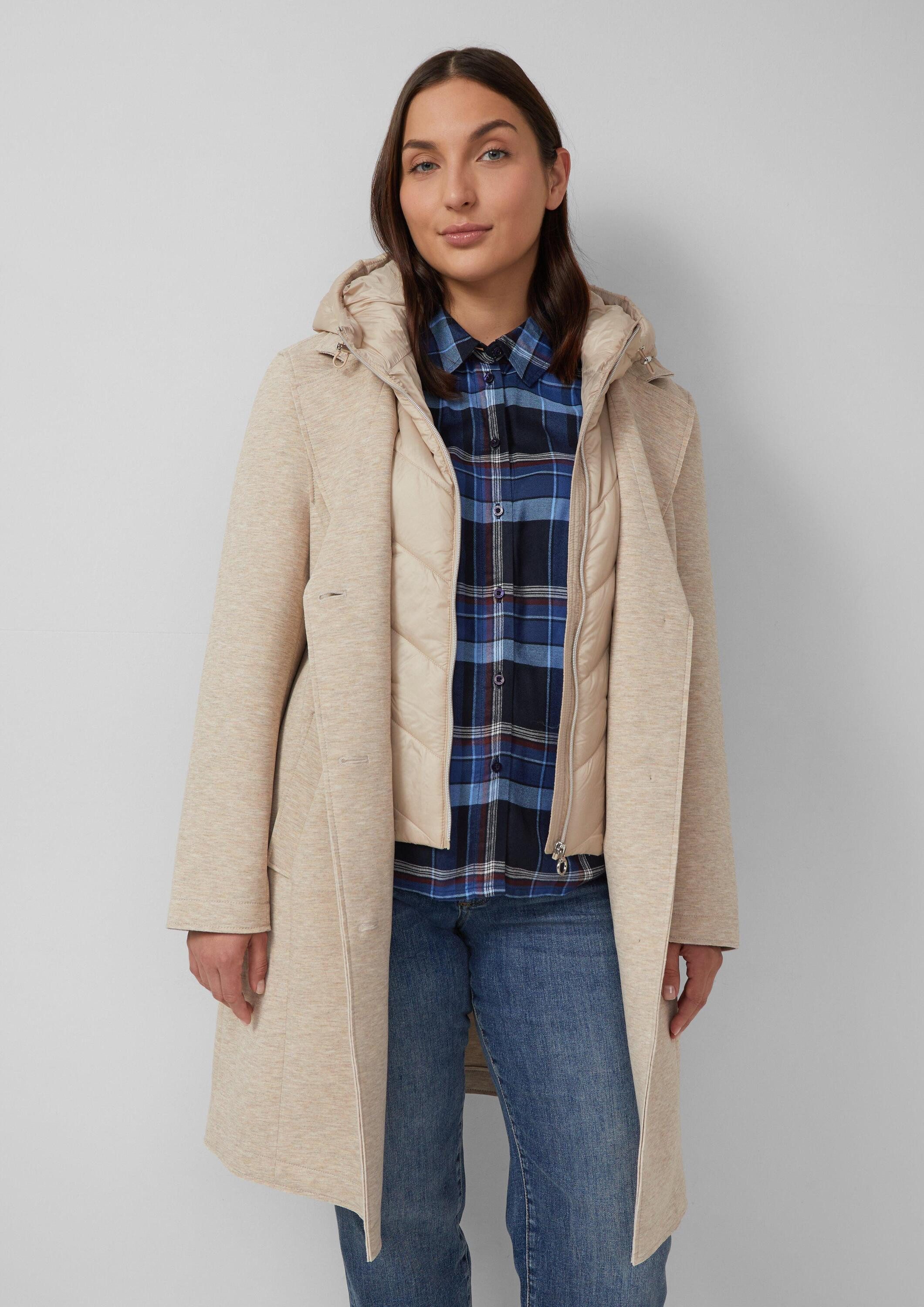 s.Oliver Funktionsmantel Outdoor-Mantel Scuba-Mantel mit abnehmbarer Kapuze günstig online kaufen