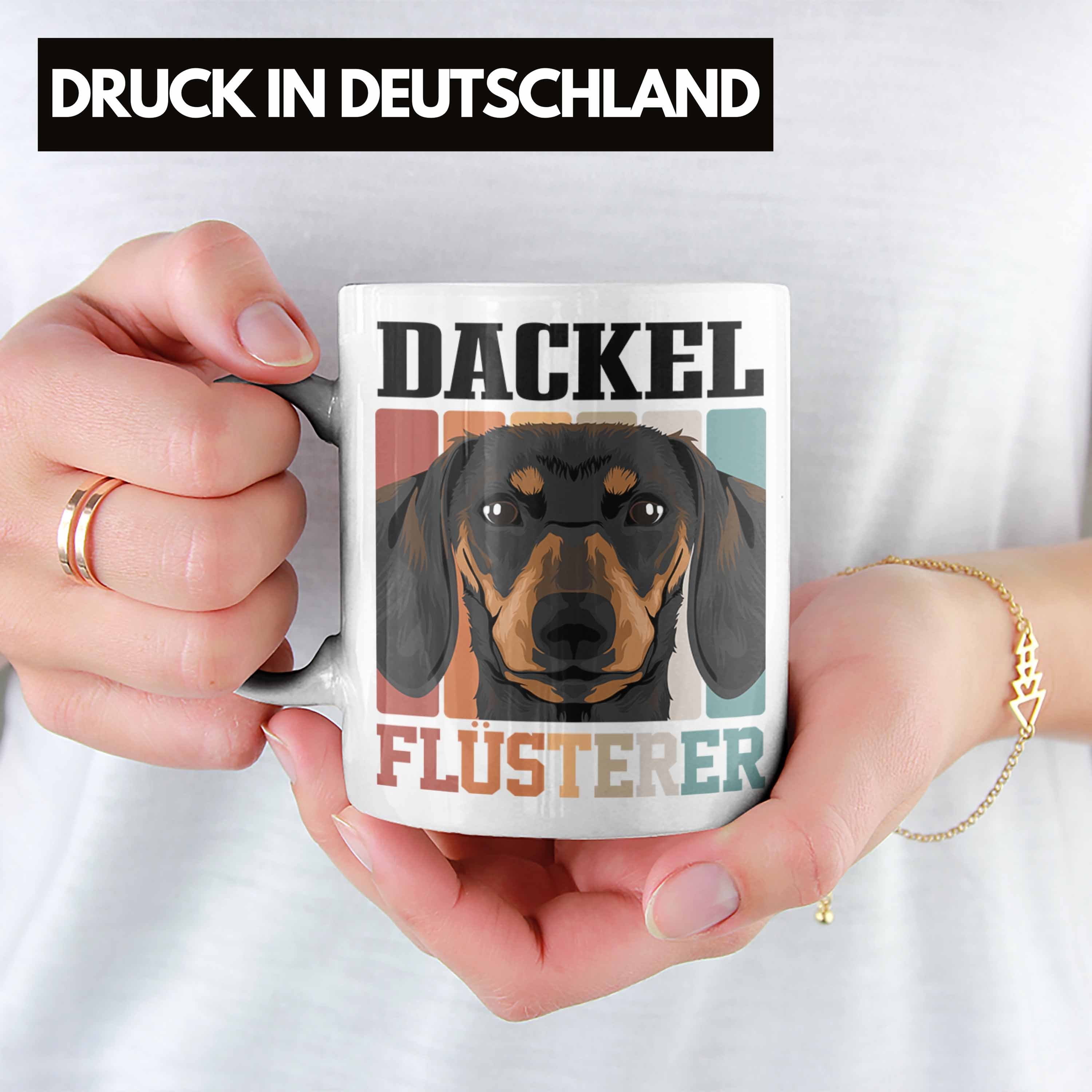 Weiss Gesch Trendation Dackel-Papa Tasse Lustige Trendation - Tasse Flüsterer Geschenk Dackel