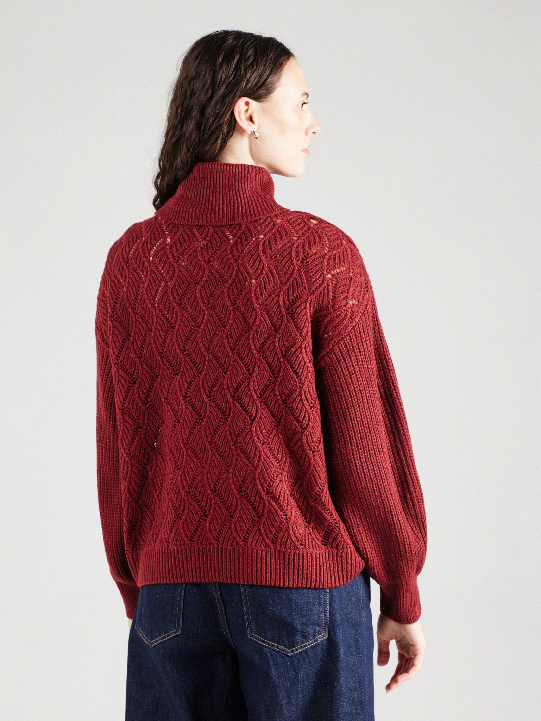 Vila Rollkragenpullover (1-tlg) Lochmuster günstig online kaufen