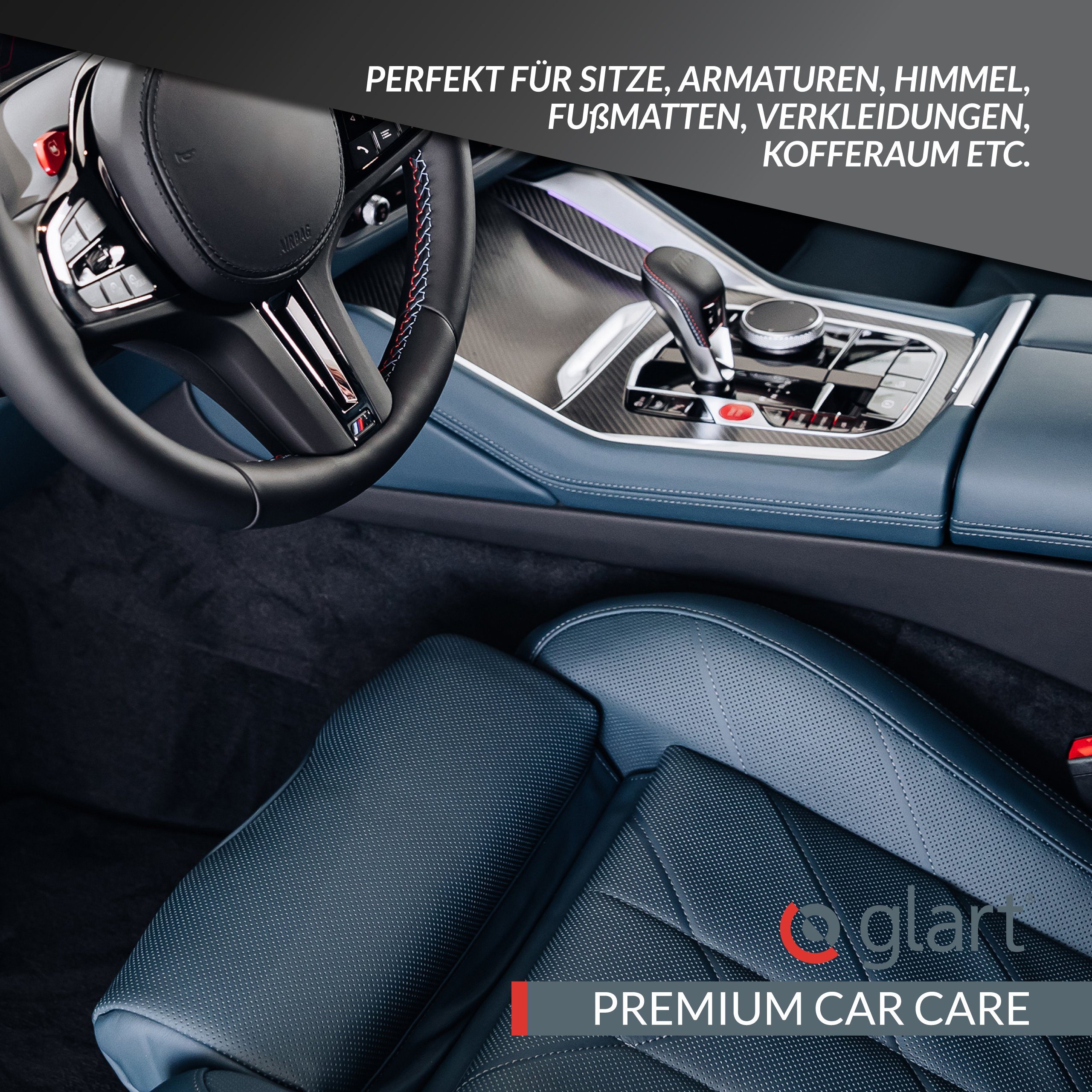 Glart 45IR3 3 Car Interior Cleaner 500 ml + 3 Microfiber Cloths Cockpit Care Car Cleaning Agent