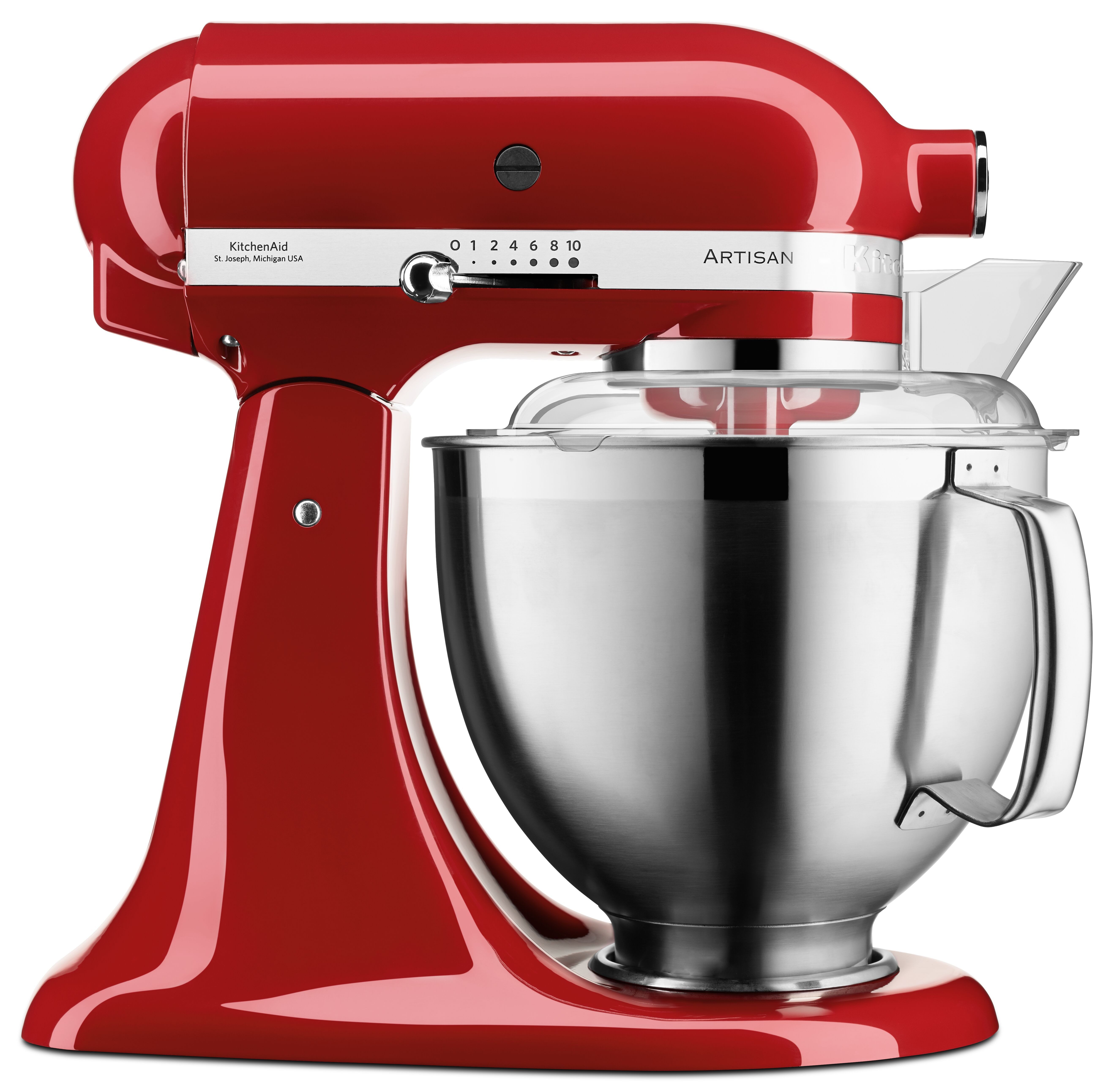 KitchenAid Küchenmaschine 5KSM185PSEER Empire Red, 300 W, 4,8 l Schüssel