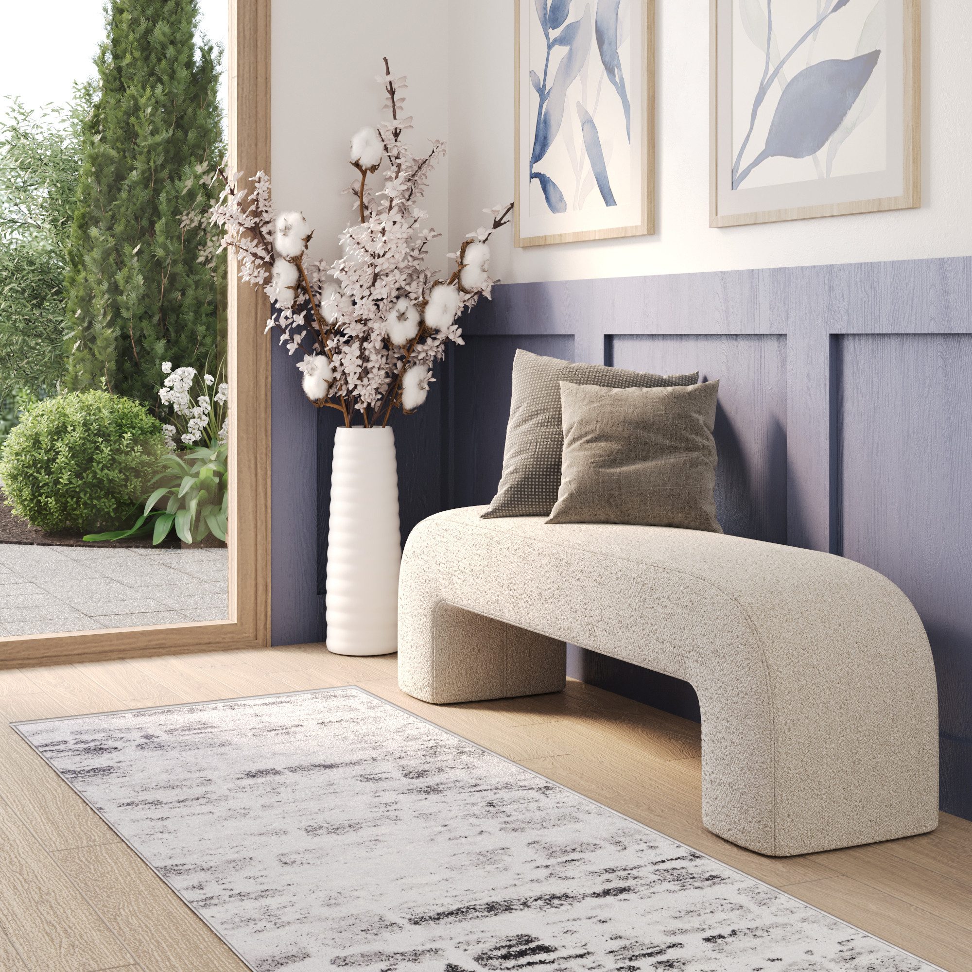 Tapiso Läufer SKY, rechteckig, Höhe: 12 mm, Wohnzimmer, Schlafzimmer, modern Design
