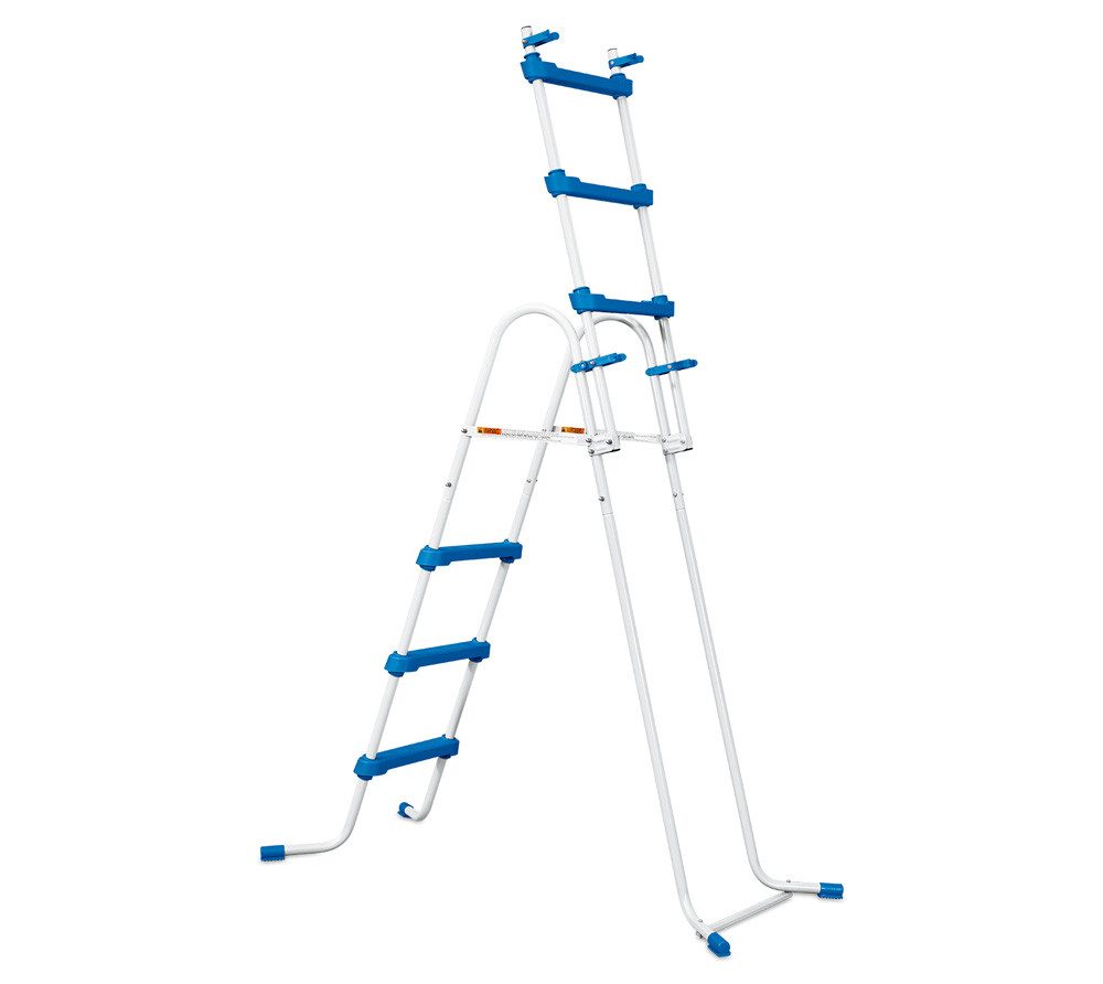 SUMMER WAVES Poolleiter Stahl Poolleiter (1-St), Robuste Konstrunktion, Rutschfeste Trittstufe, BxH 64x146cm