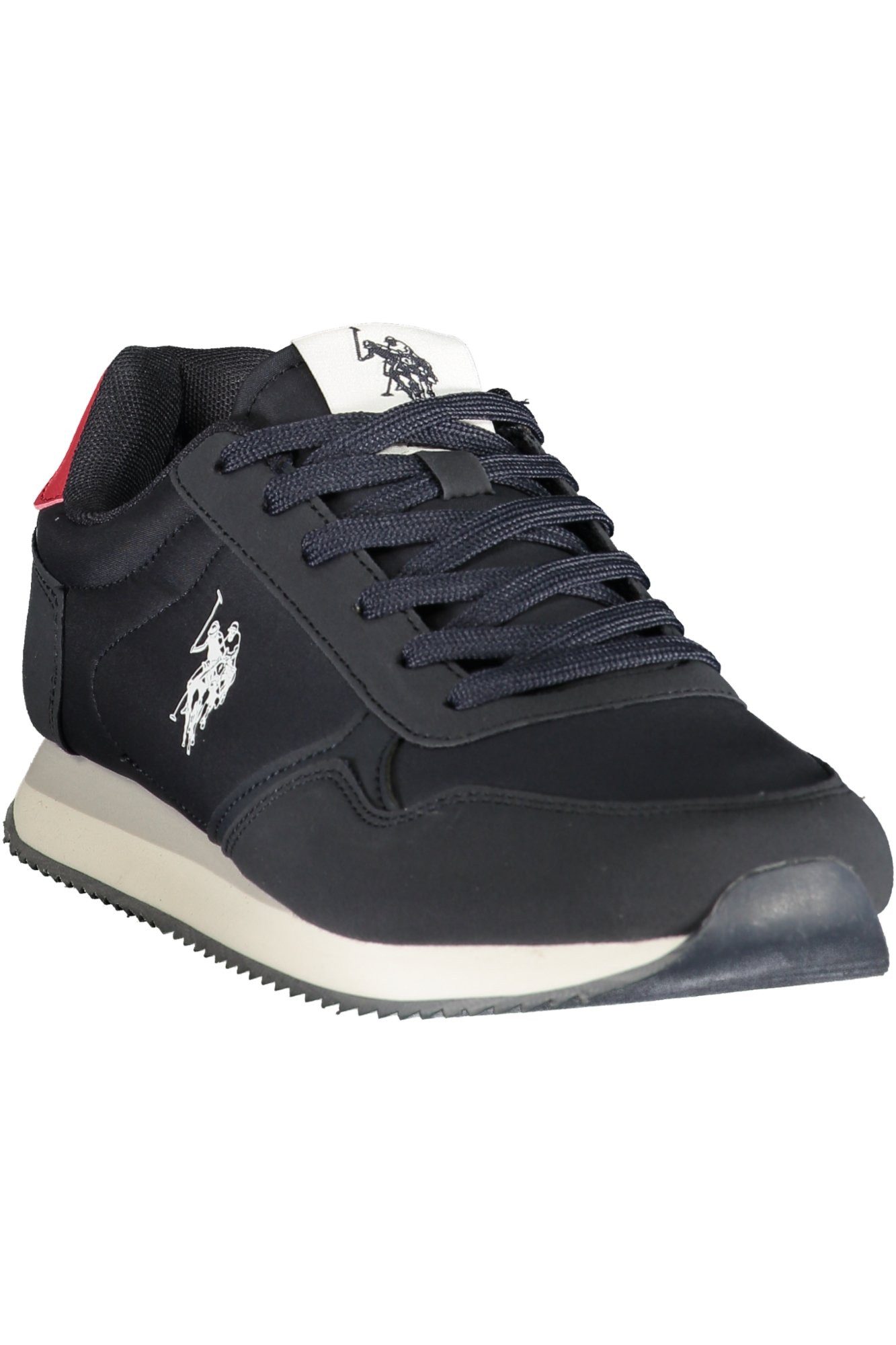 U.S. Polo Sneaker Herren-Sportschuh Blau mit Roten Details und