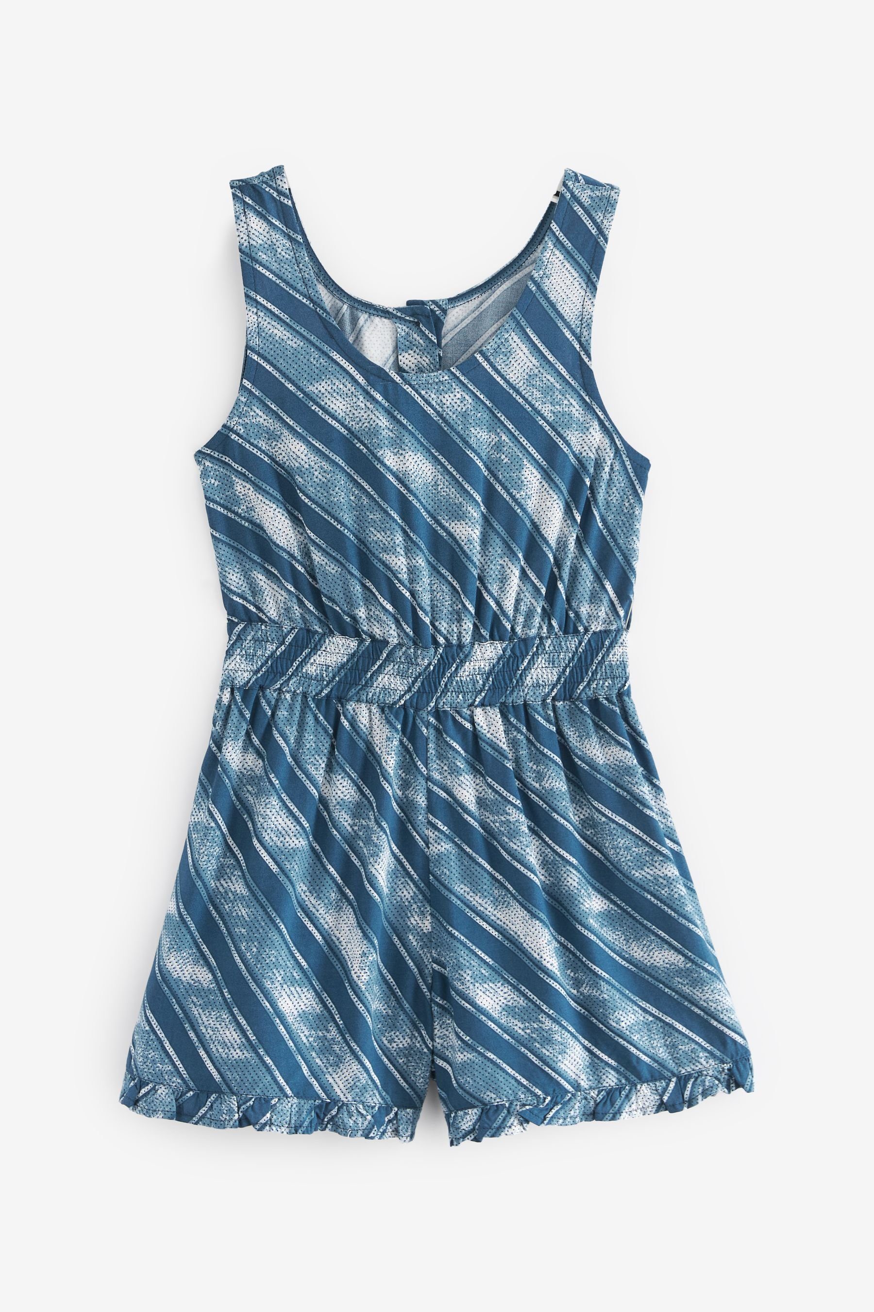 Next Playsuit Overall (1-tlg) Blue/White Tie Dye