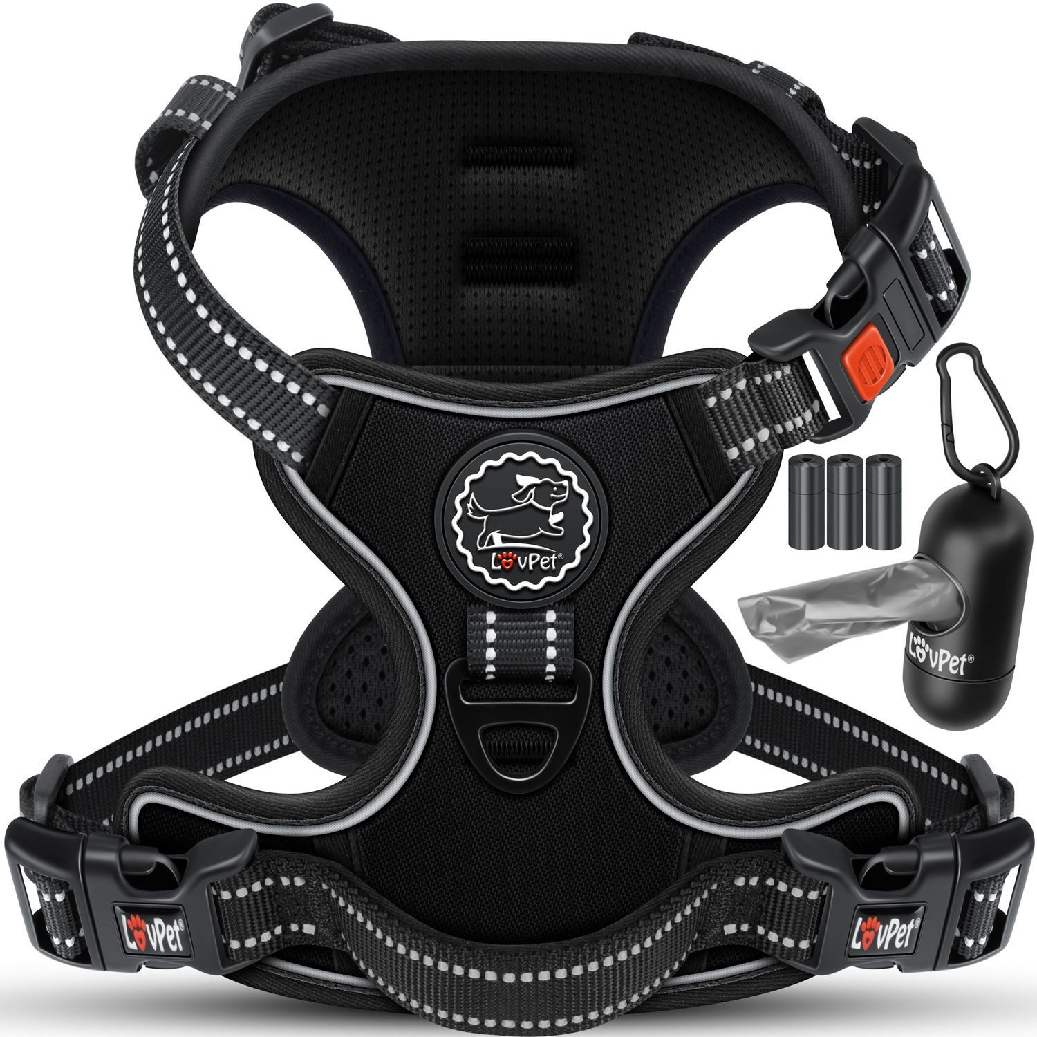Lovpet Hunde-Geschirr, ohne Zug & würgen für Hunde & Welpen atmungsaktiv & günstig online kaufen