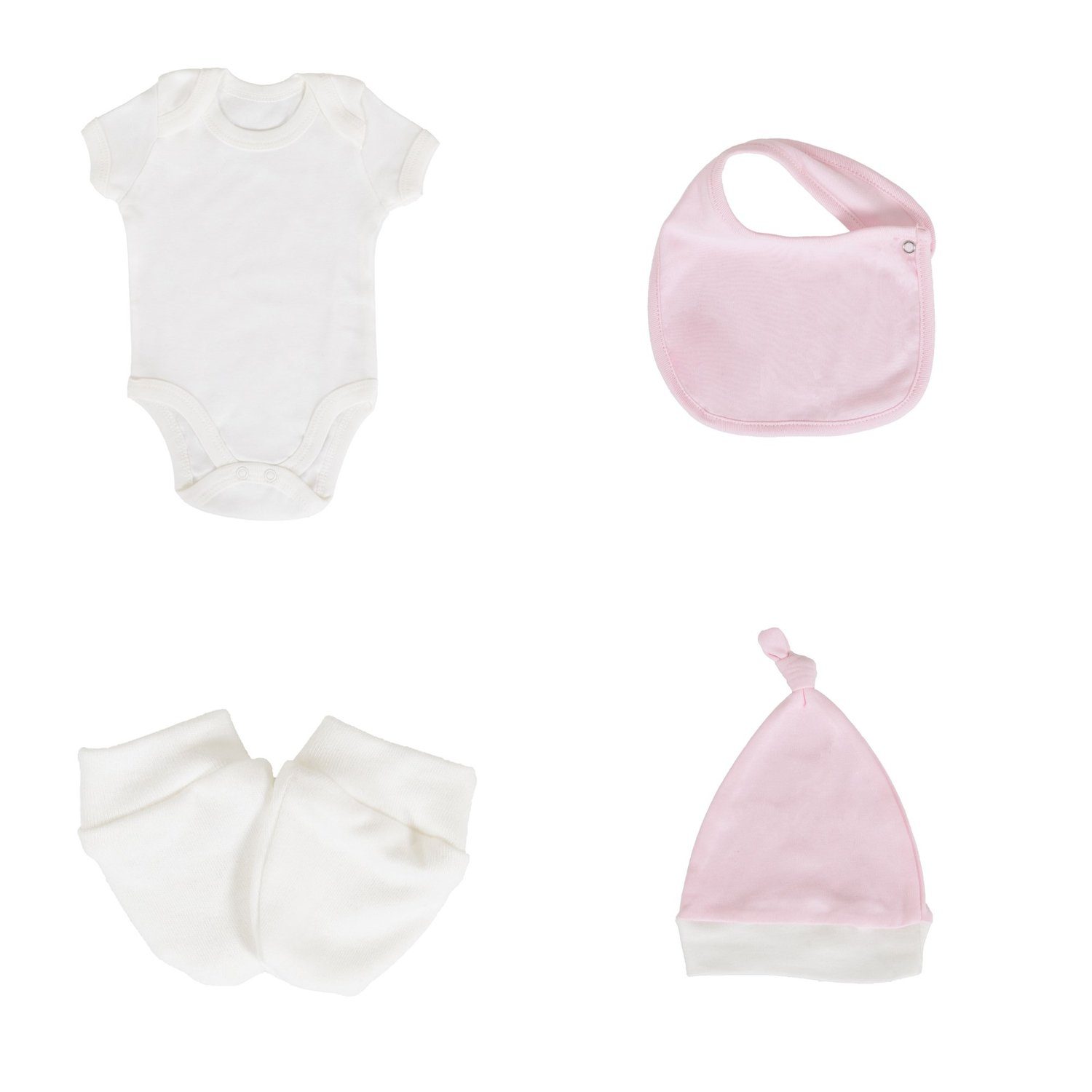 6-teilig, Way Erstausstattungspaket Größe 56 62 Cangaroo Neugeborenenset rosa Milky Baby - Bekleidungsset