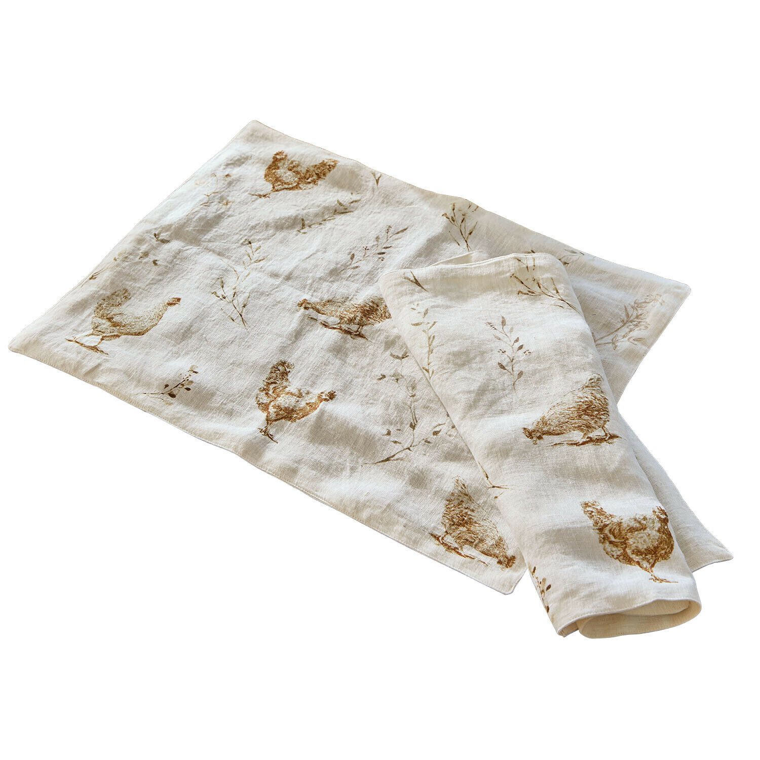 Mirabeau Platzset Platzset 2er Set Chavéreau creme/braun