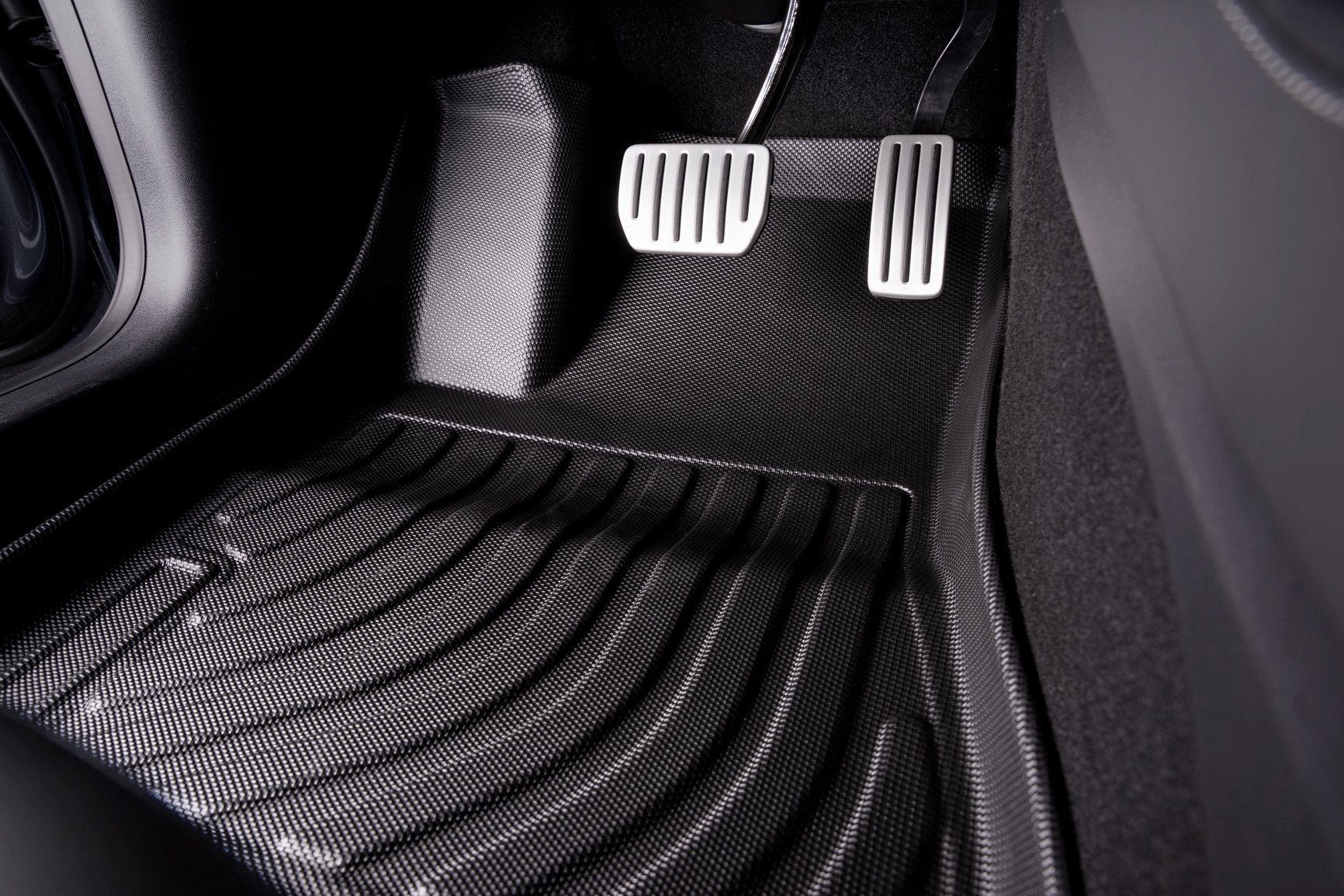 Shop4EV Auto-Fußmatte Gummimatte Fahrerseite für das Tesla Model 3, für  Tesla