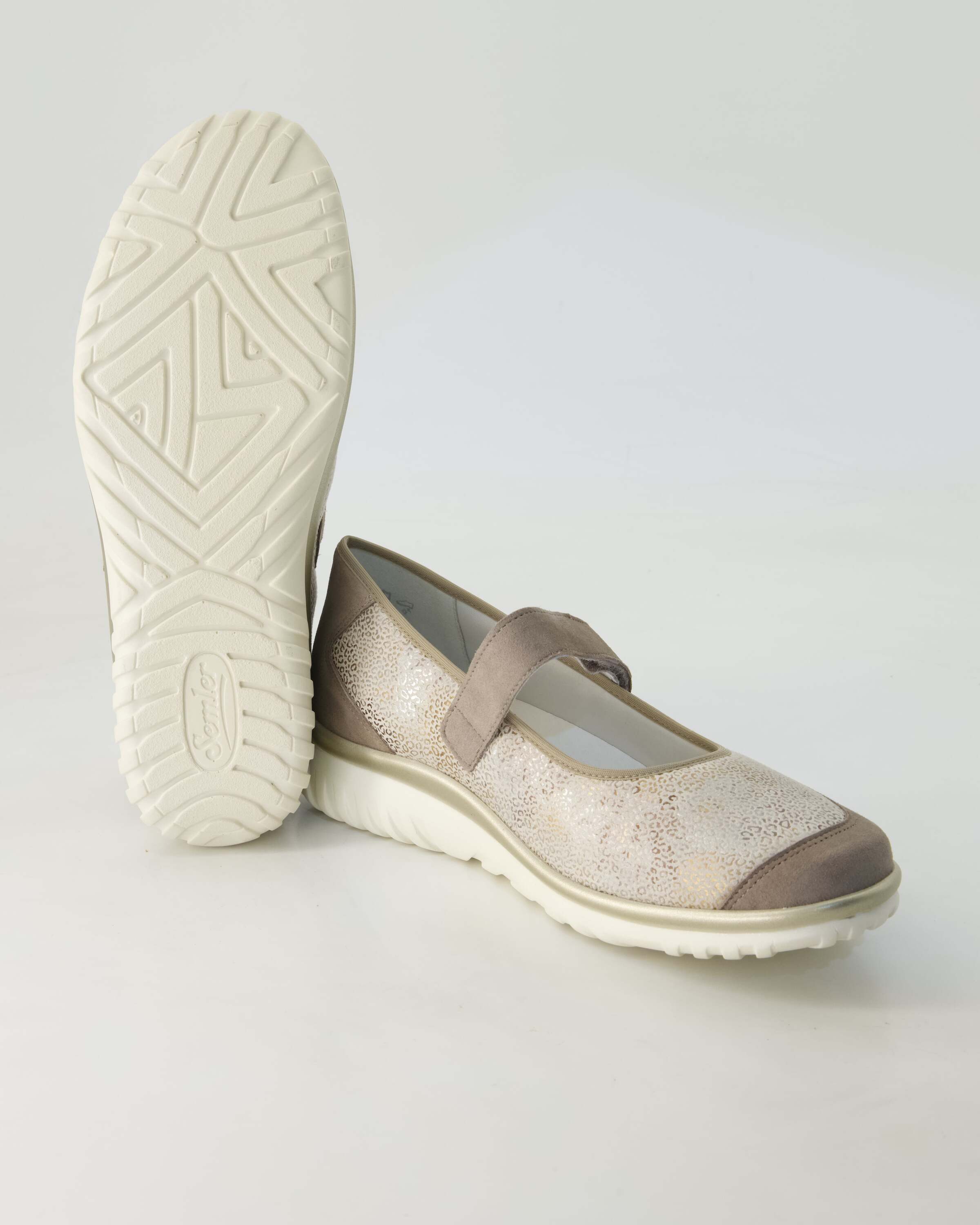 Semler Lena Ballerina Obermaterial: Leder und Textil