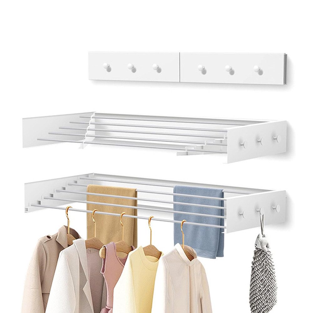 Wäscheständer Hide Wäscheständer, wandmontiert - ausziehbar- Wäscheständer klappbar