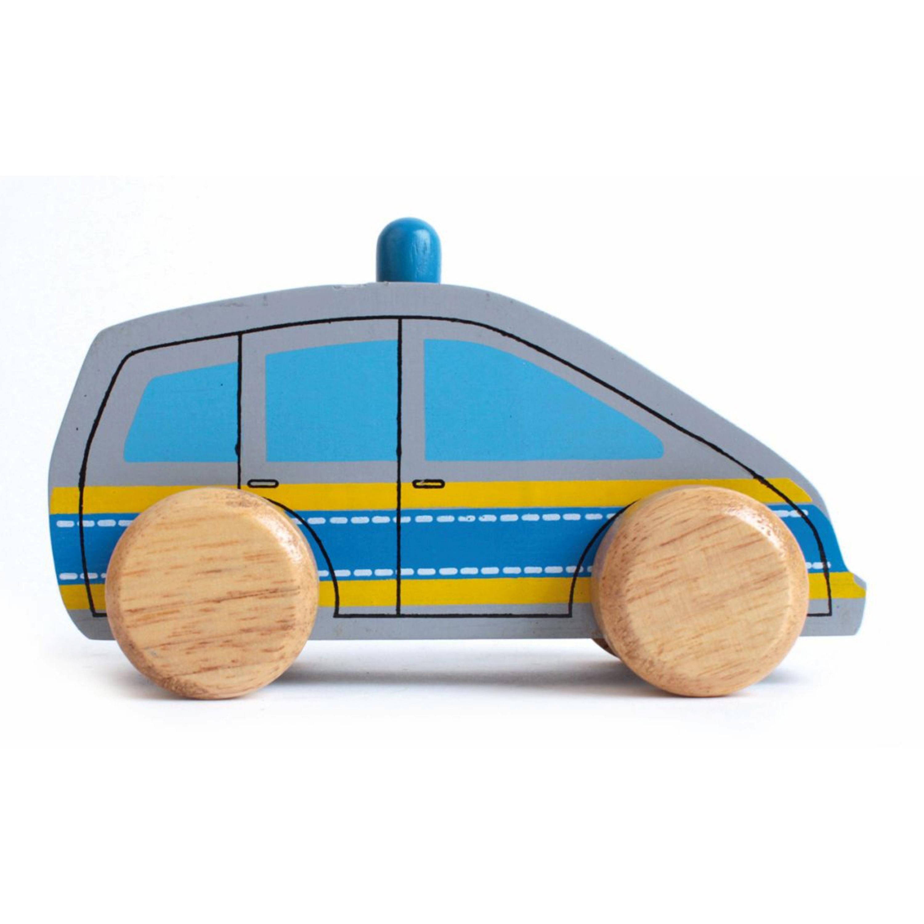 El Puente Nachziehspielzeug Spielauto "Polizei", Handmade, Handmade